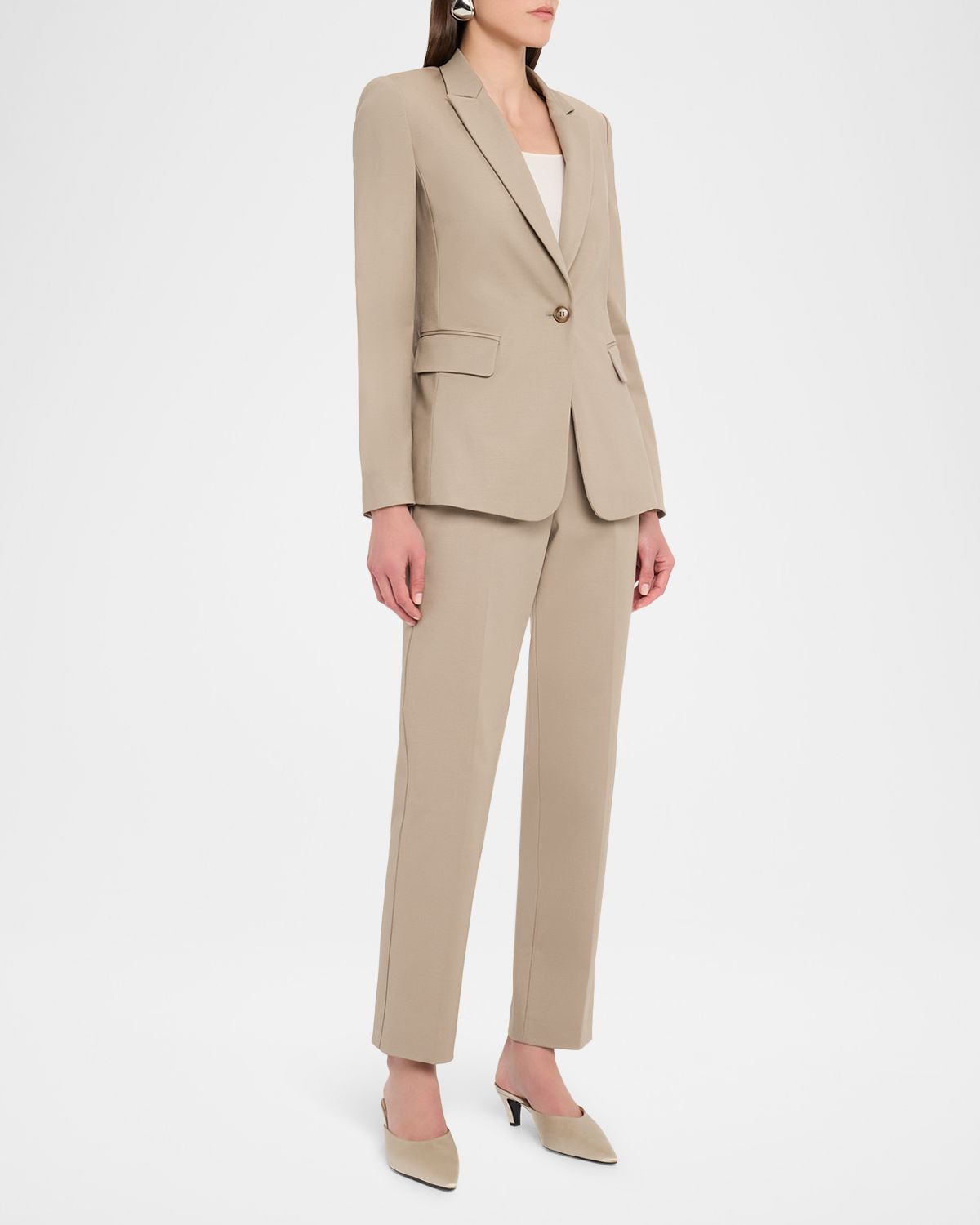 Emporio Armani Cotton Couture Single-Button Blazer