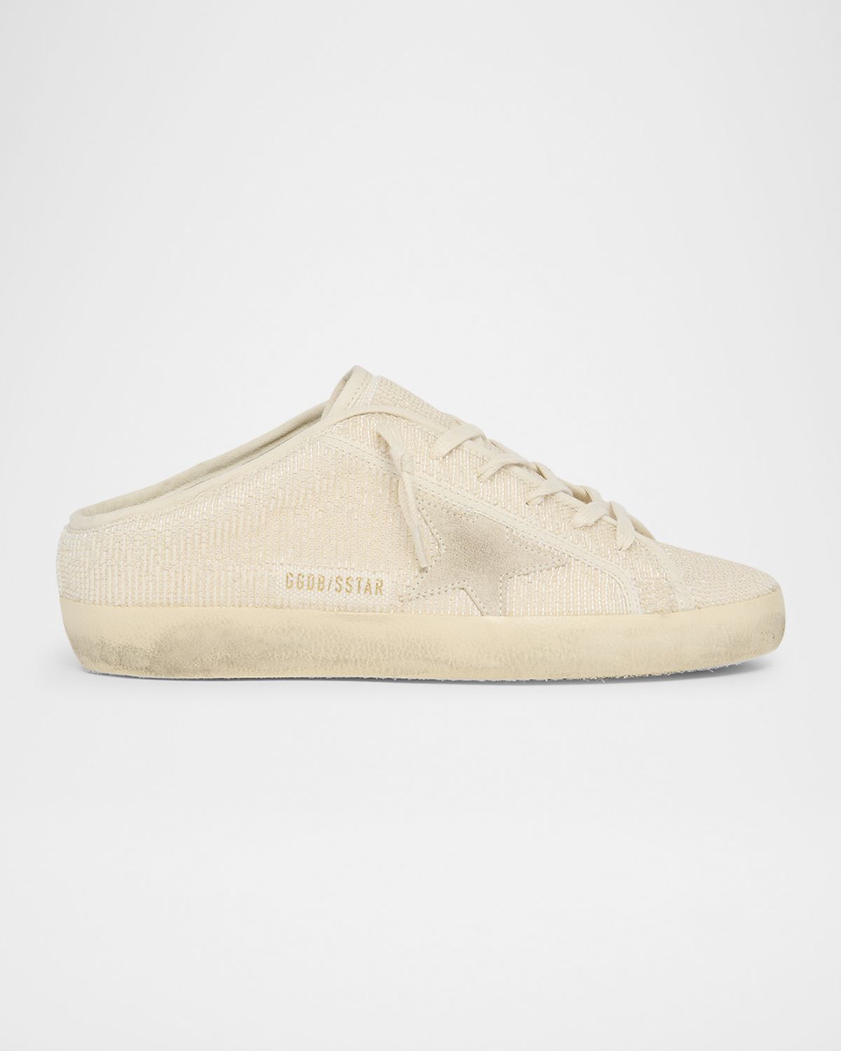 Golden Goose Super-Star Sabot Beaded Suede Slide Sneakers