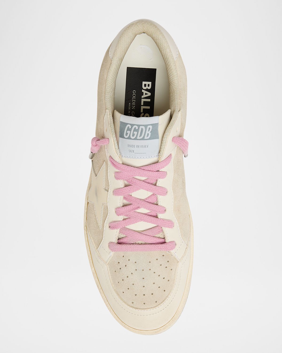 Golden Goose Ball Star Mixed Leather Low-Top Sneakers | Thumbnail 5