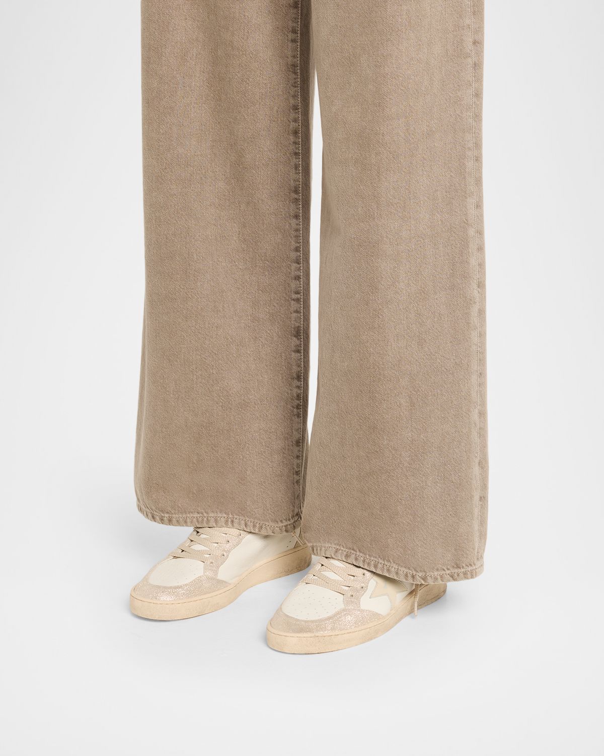 Golden Goose Ball Star Pearly Glitter Low-Top Sneakers