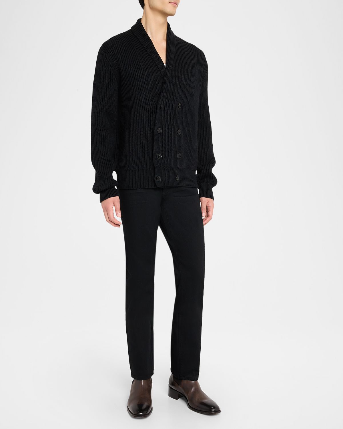 TOM FORD Men 's Double-Breasted Shawl Cardigan