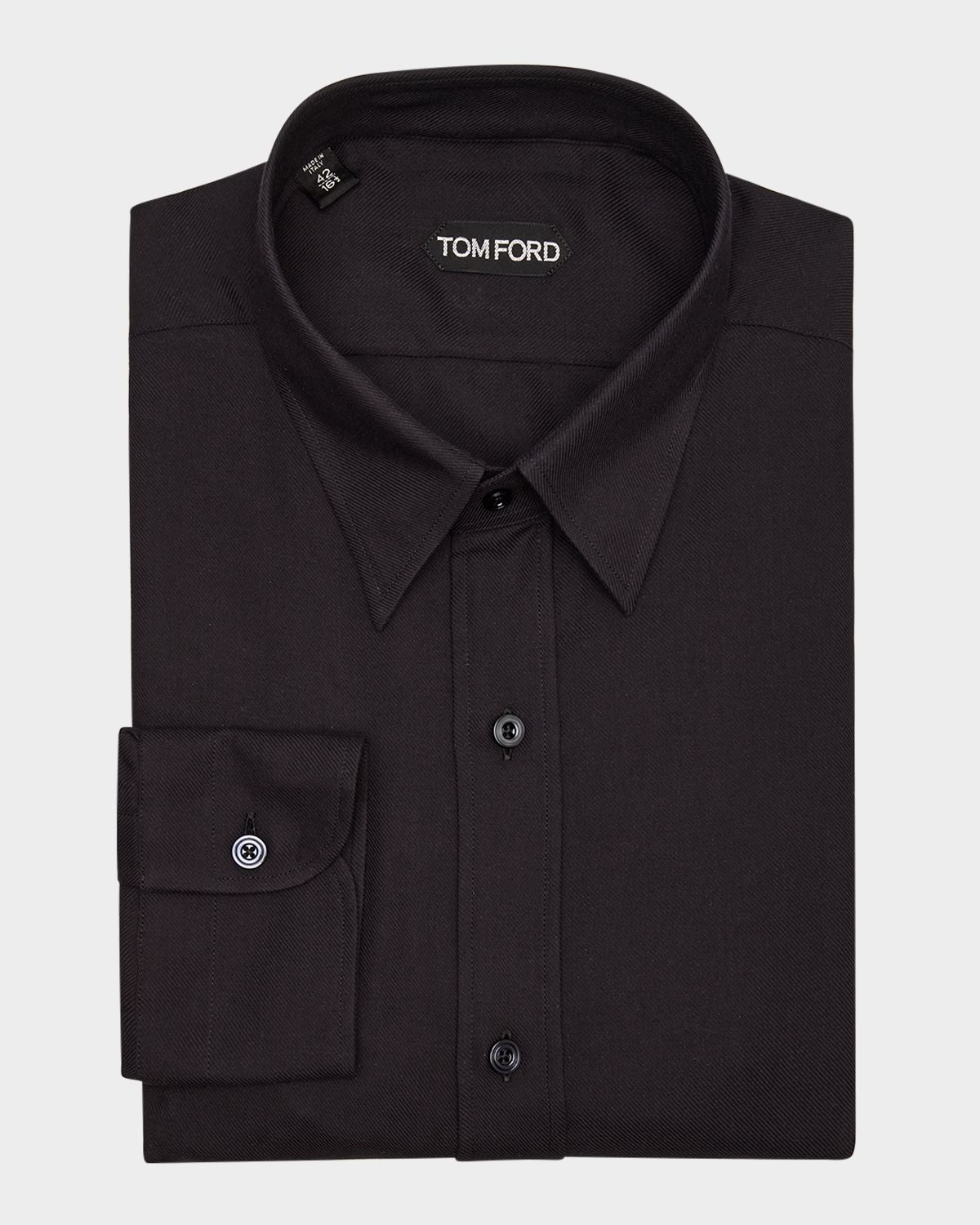 TOM FORD Men 's Textured Cotton-Cashmere Shirt