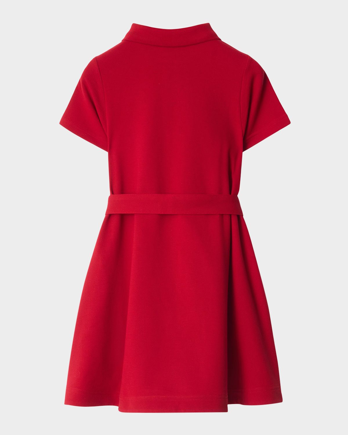 Burberry Girl 's Astrid Bear Short-Sleeve Polo Dress, Size 3-14