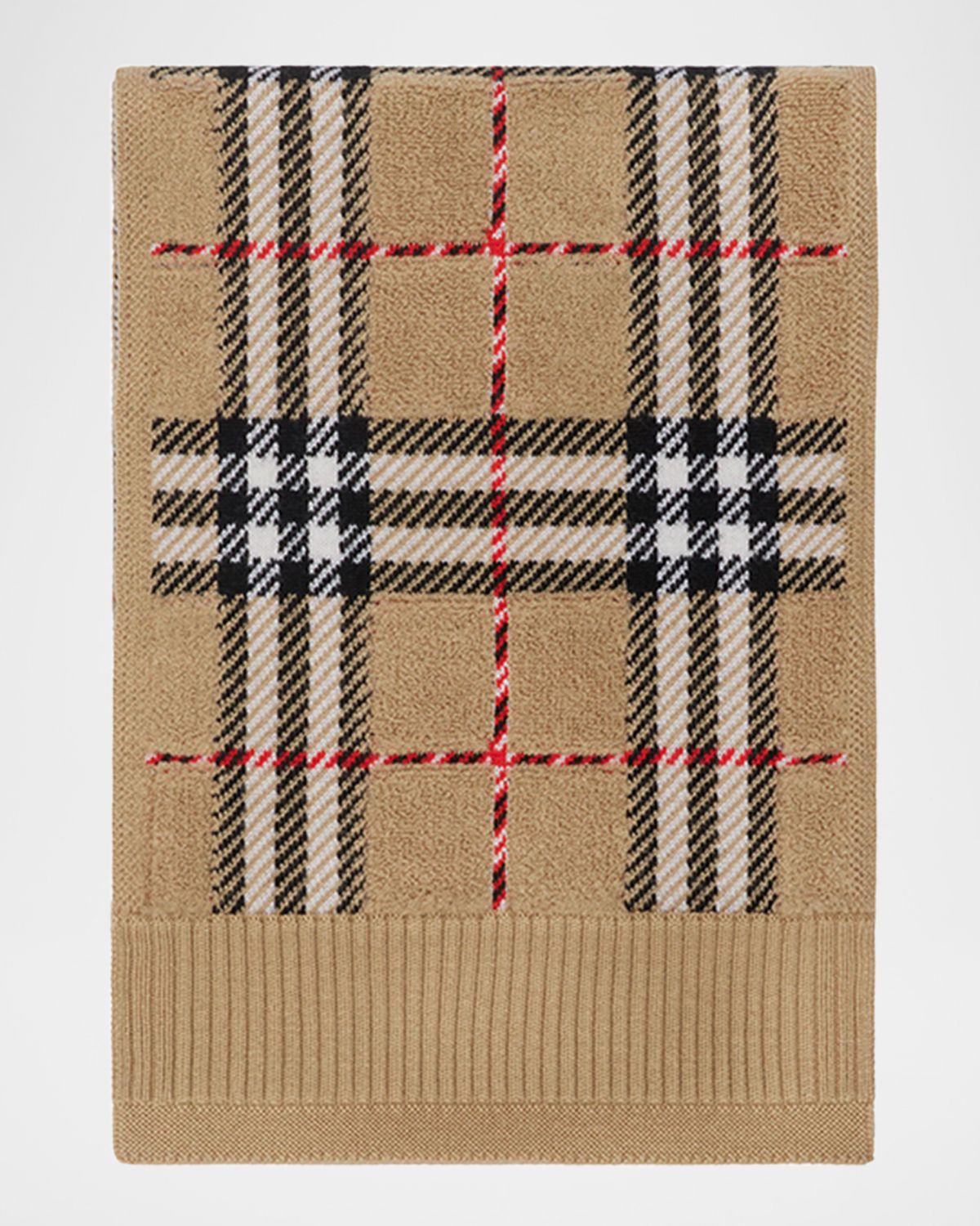 Burberry Kid 's Toweling Check Scarf