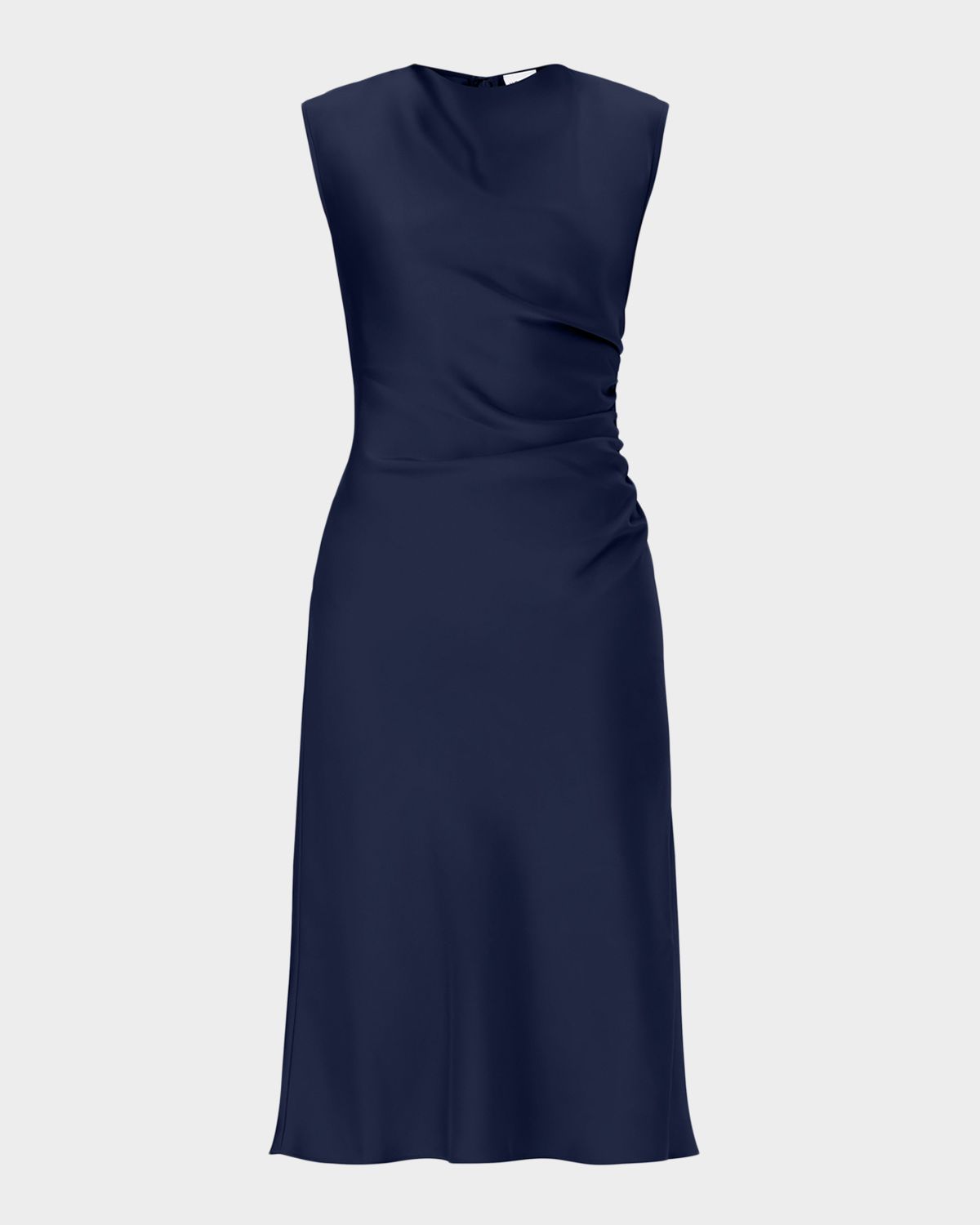 Herve Leger The Millie Sleeveless Cowl-Neck Satin Dress