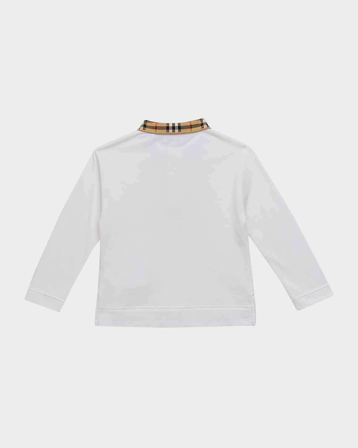 Burberry Boy 's Johane Check-Collar Polo Shirt, Size 3-14
