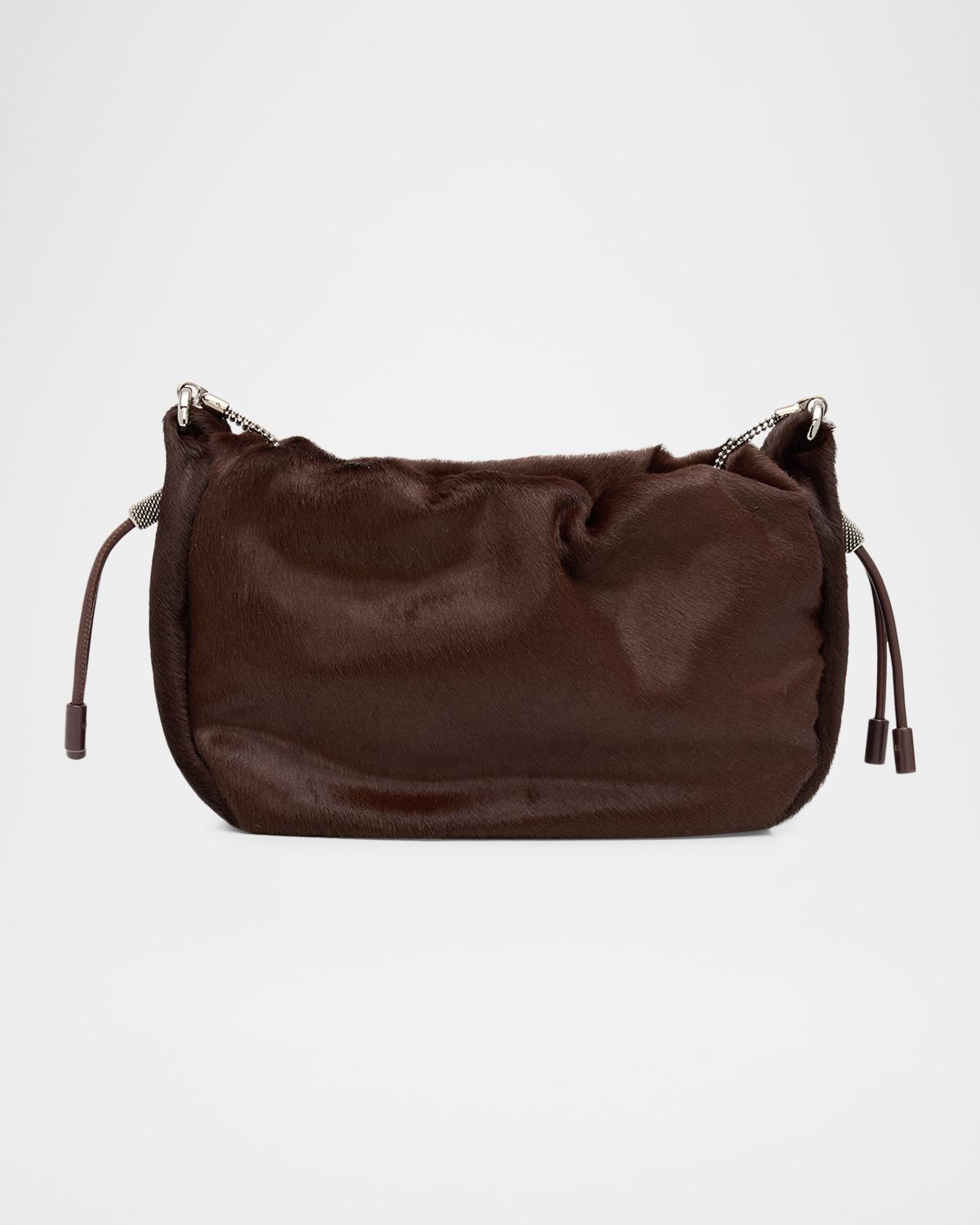 Brunello Cucinelli Mellow Mini Calf Hair Bucket Bag