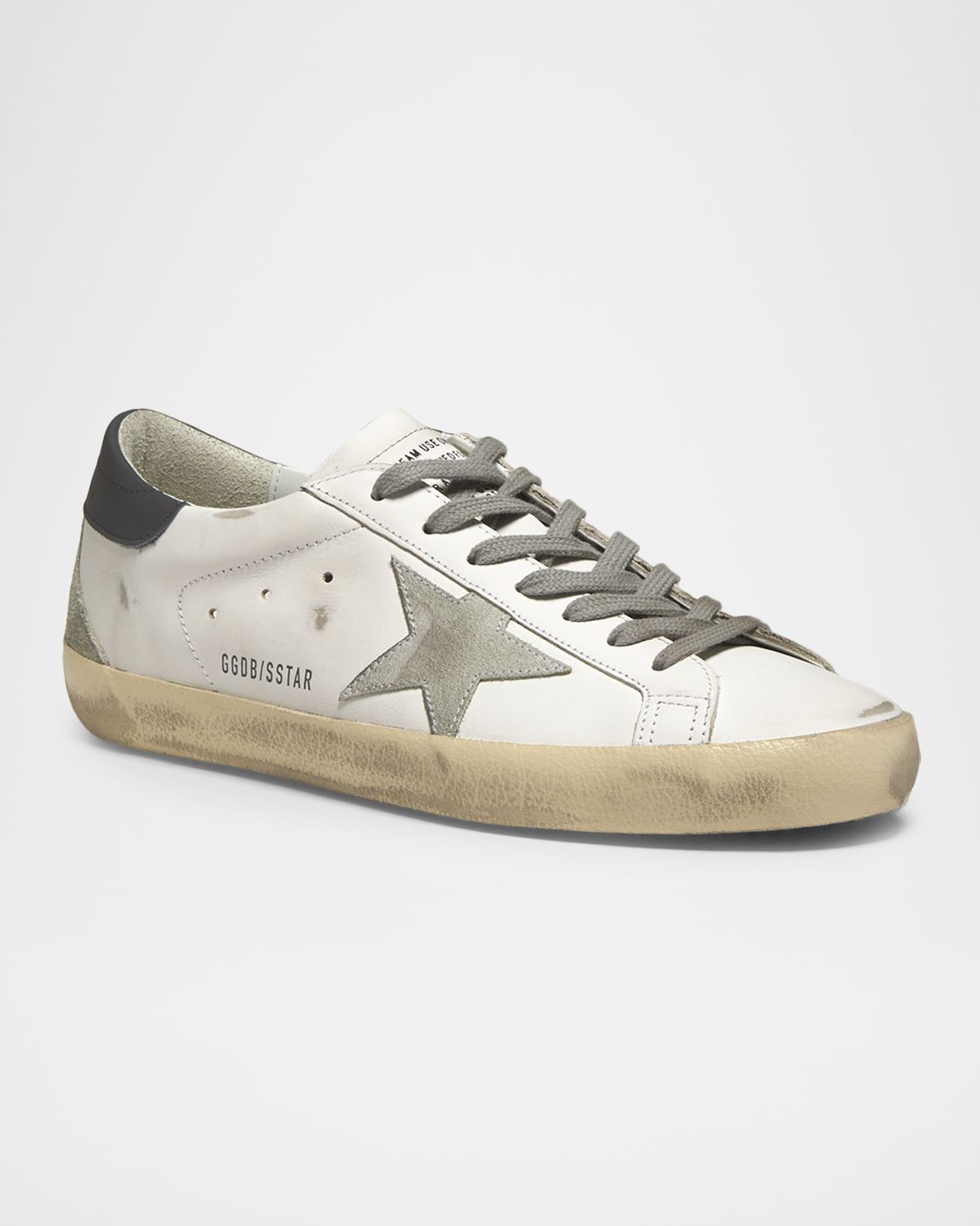 Golden Goose Men 's Super-Star Leather and Suede Low-Top Sneakers