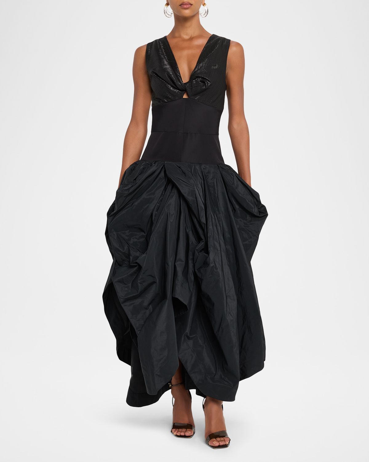 CHRISTOPHER JOHN ROGERS Draped Bustier Sleeveless Maxi Dress | Thumbnail 5 CHRISTOPHER JOHN ROGERS Draped Bustier Sleeveless Maxi Dress | Thumbnail 5