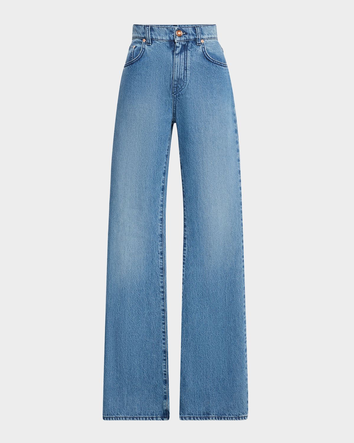 Gabriela Hearst Willa High-Rise Bootcut-Leg Jeans