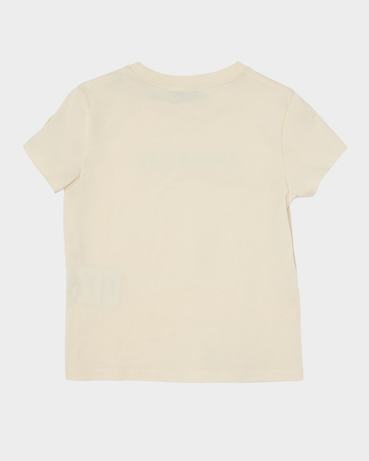 Moncler Girl 's Tonal Embroidered Logo Short-Sleeve T-Shirt