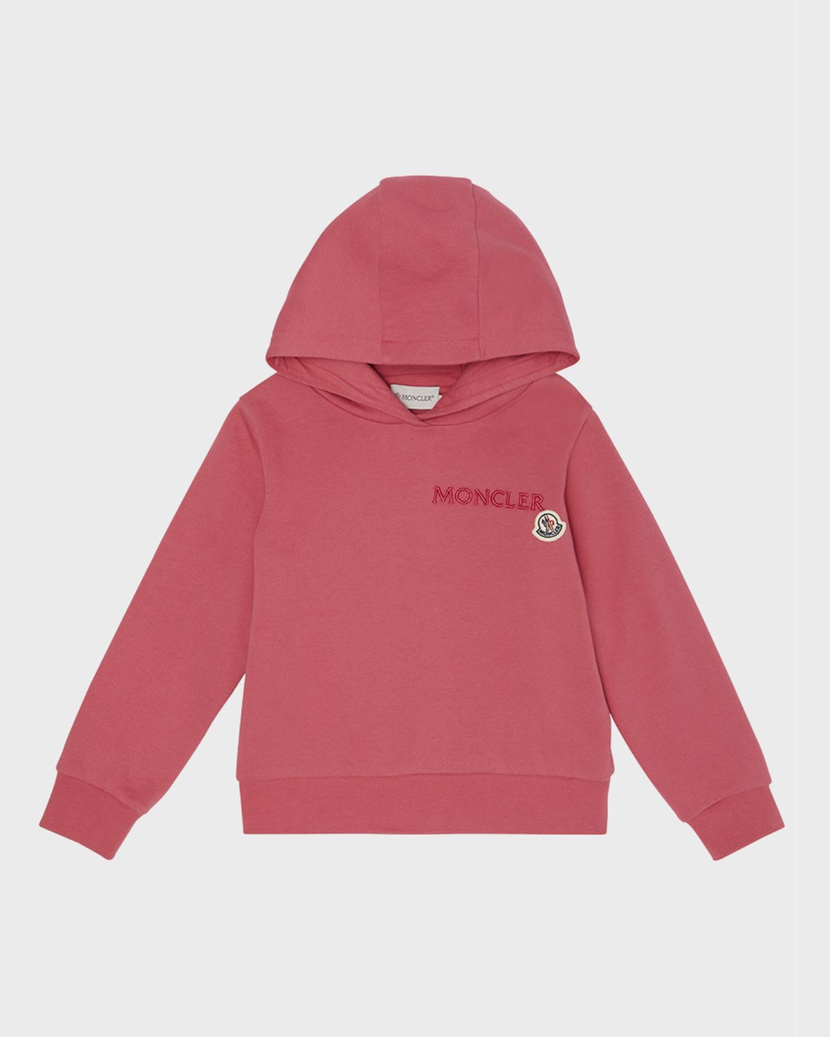 Moncler Girl 's Embroidered Logo Appliqué Hoodie | Thumbnail 4