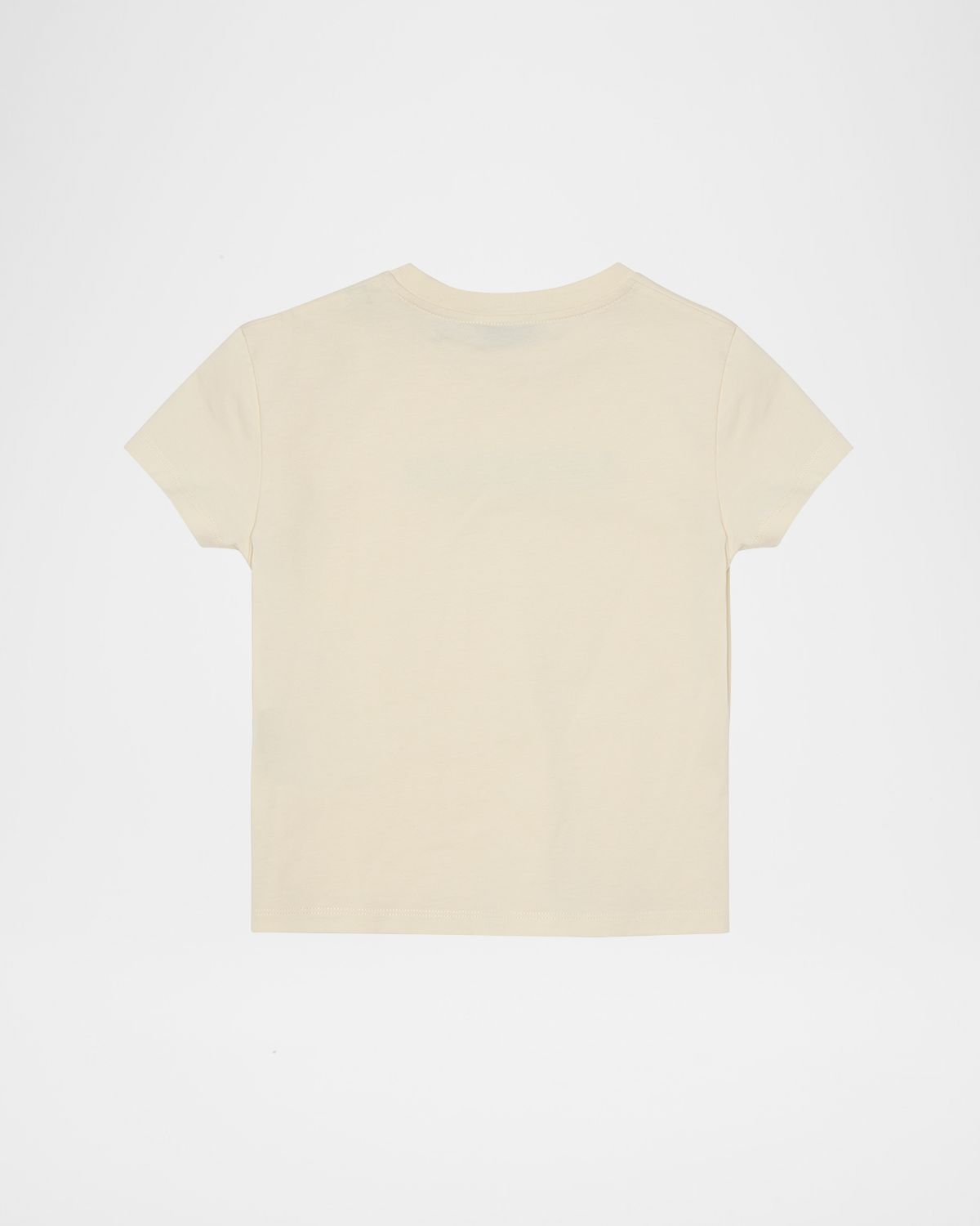 Moncler Girl 's Tonal Logo Embroidery Short-Sleeve T-Shirt