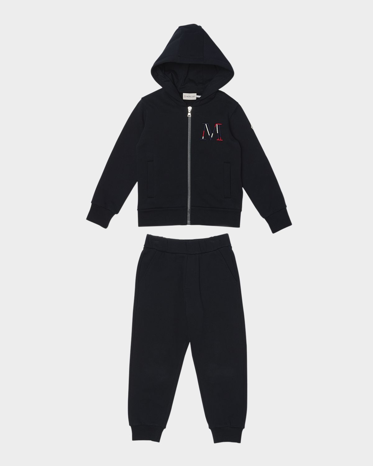 Moncler Boy 's Embroidered M Hoodie & Joggers | Thumbnail 4 Moncler Boy 's Embroidered M Hoodie & Joggers | Thumbnail 4