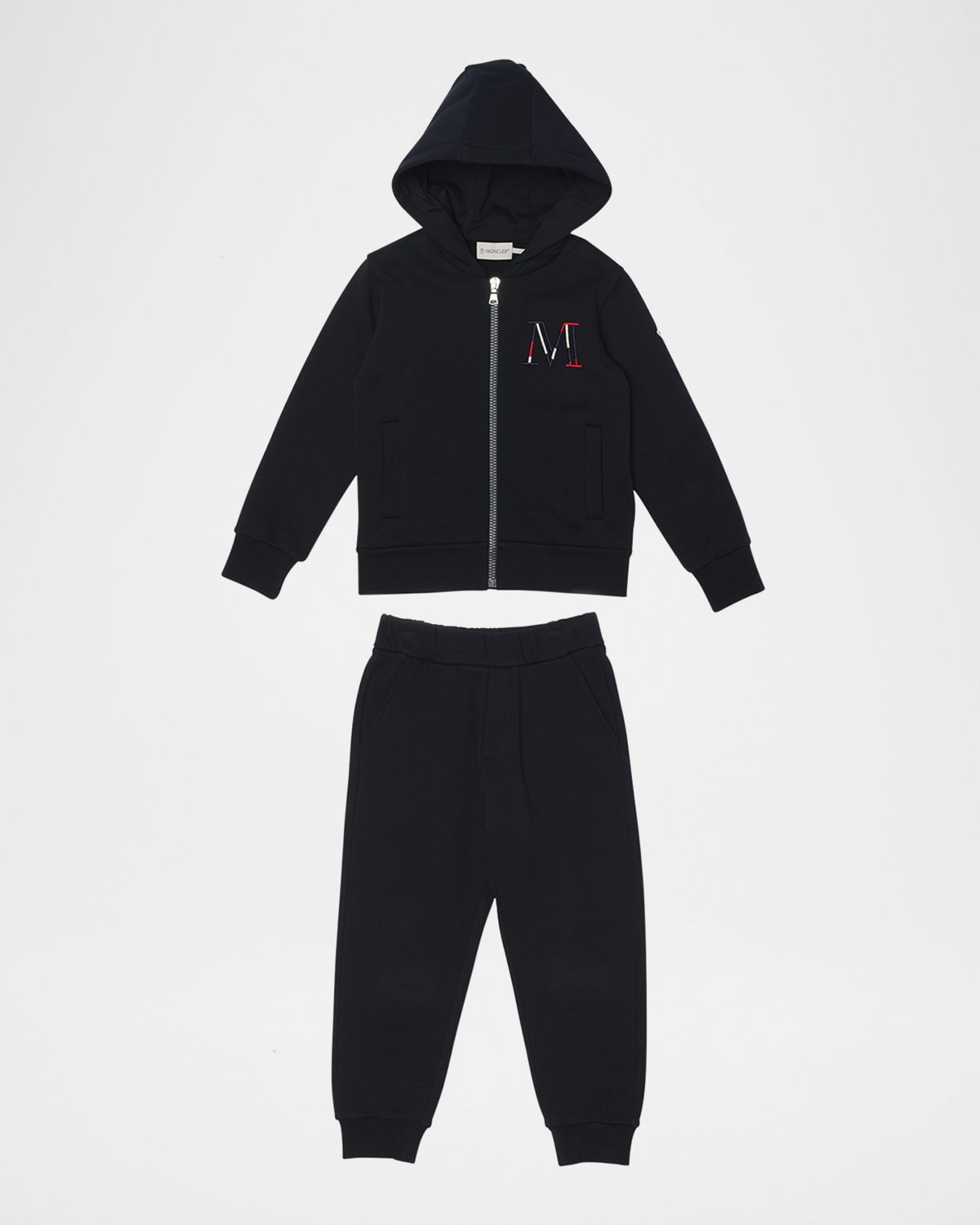 Moncler Boy 's Embroidered M Hoodie & Joggers | Thumbnail 4 Moncler Boy 's Embroidered M Hoodie & Joggers | Thumbnail 4