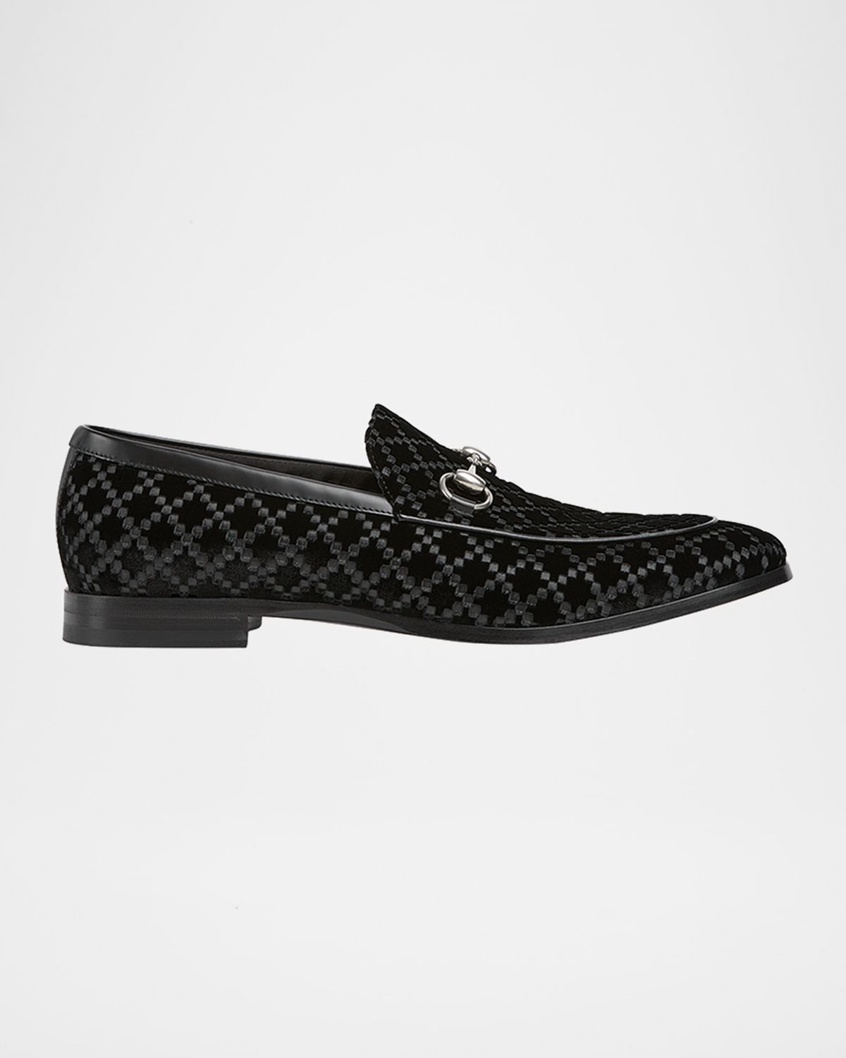 Gucci Men 's Next Velvet and Leather Bit Loafers