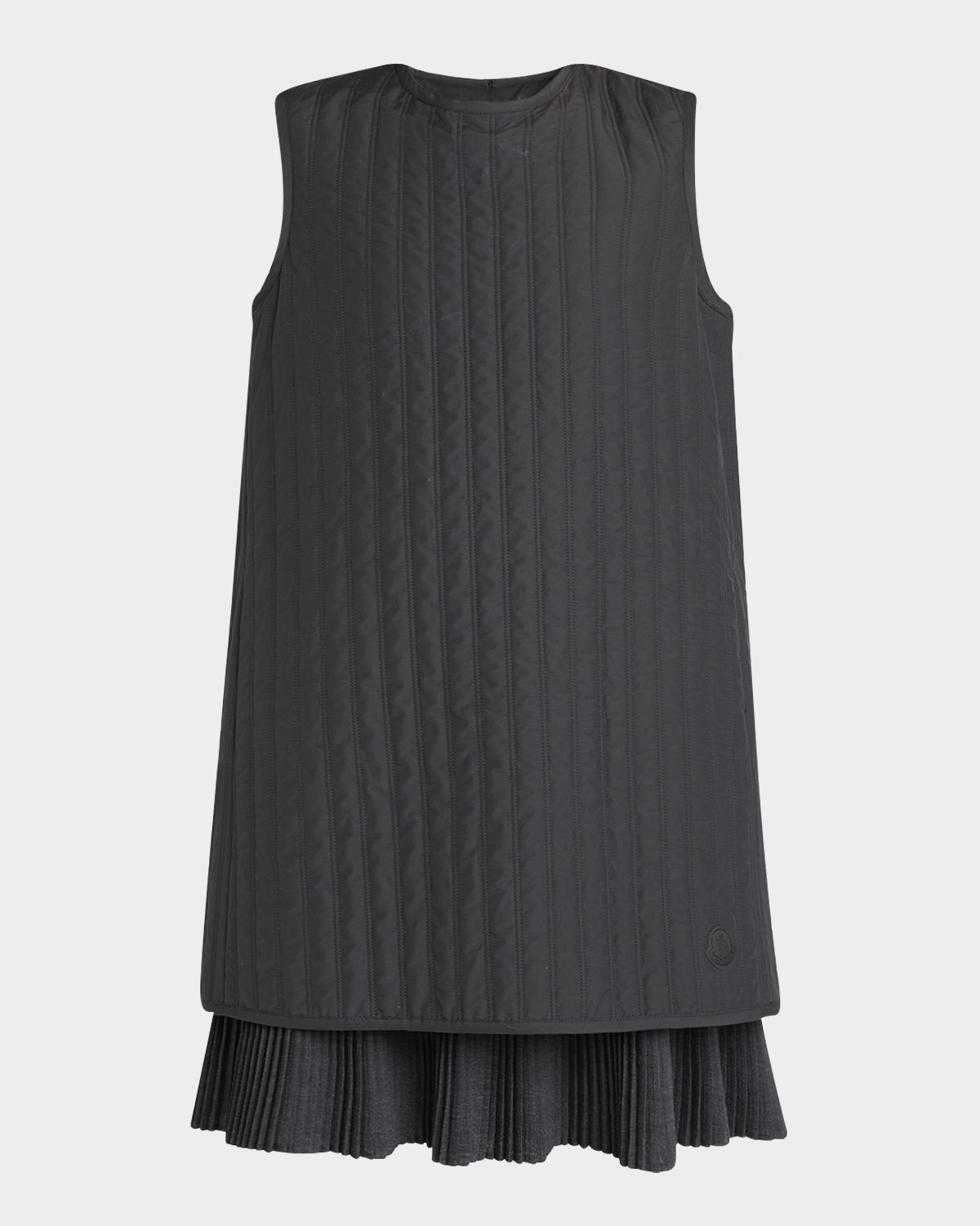 Moncler Quilted Sleeveless Shift Dress