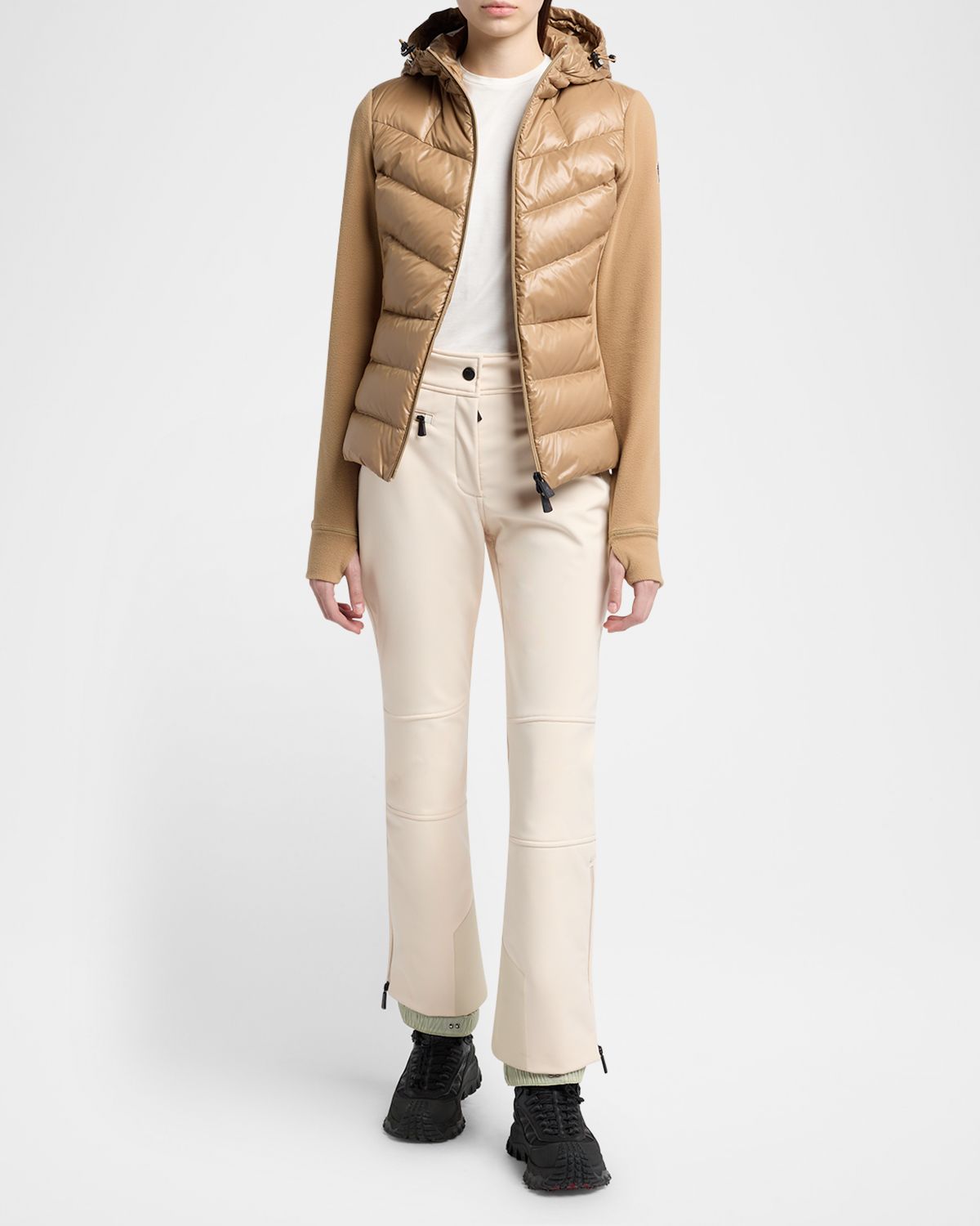 Moncler Grenoble Padded Down Zip-Up Hoodie Cardigan