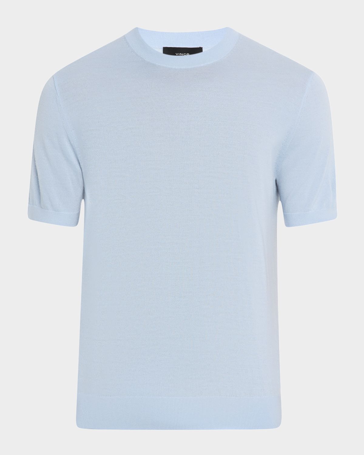 Vince Men 's Featherweight Wool-Cashmere Short-Sleeve Crewneck Sweater | Thumbnail 5 Vince Men 's Featherweight Wool-Cashmere Short-Sleeve Crewneck Sweater | Thumbnail 5