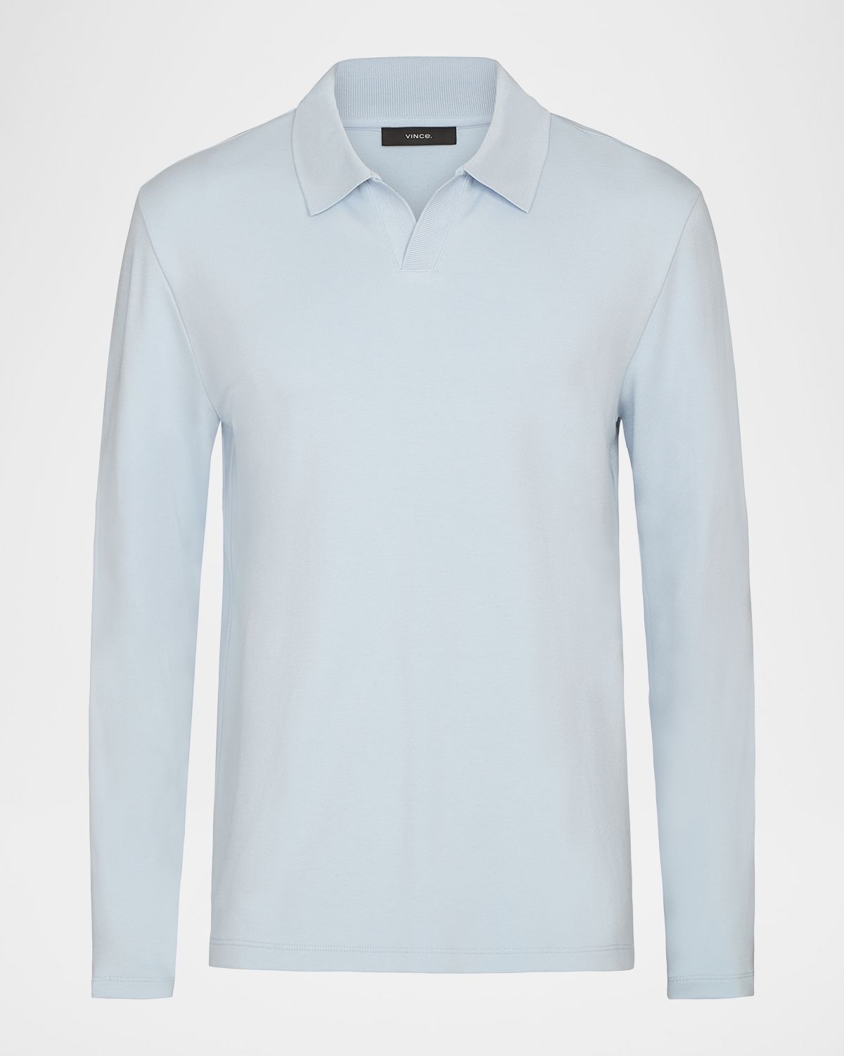 Vince Men 's Milano Pima Cotton-Blend Johnny-Collar Polo Shirt