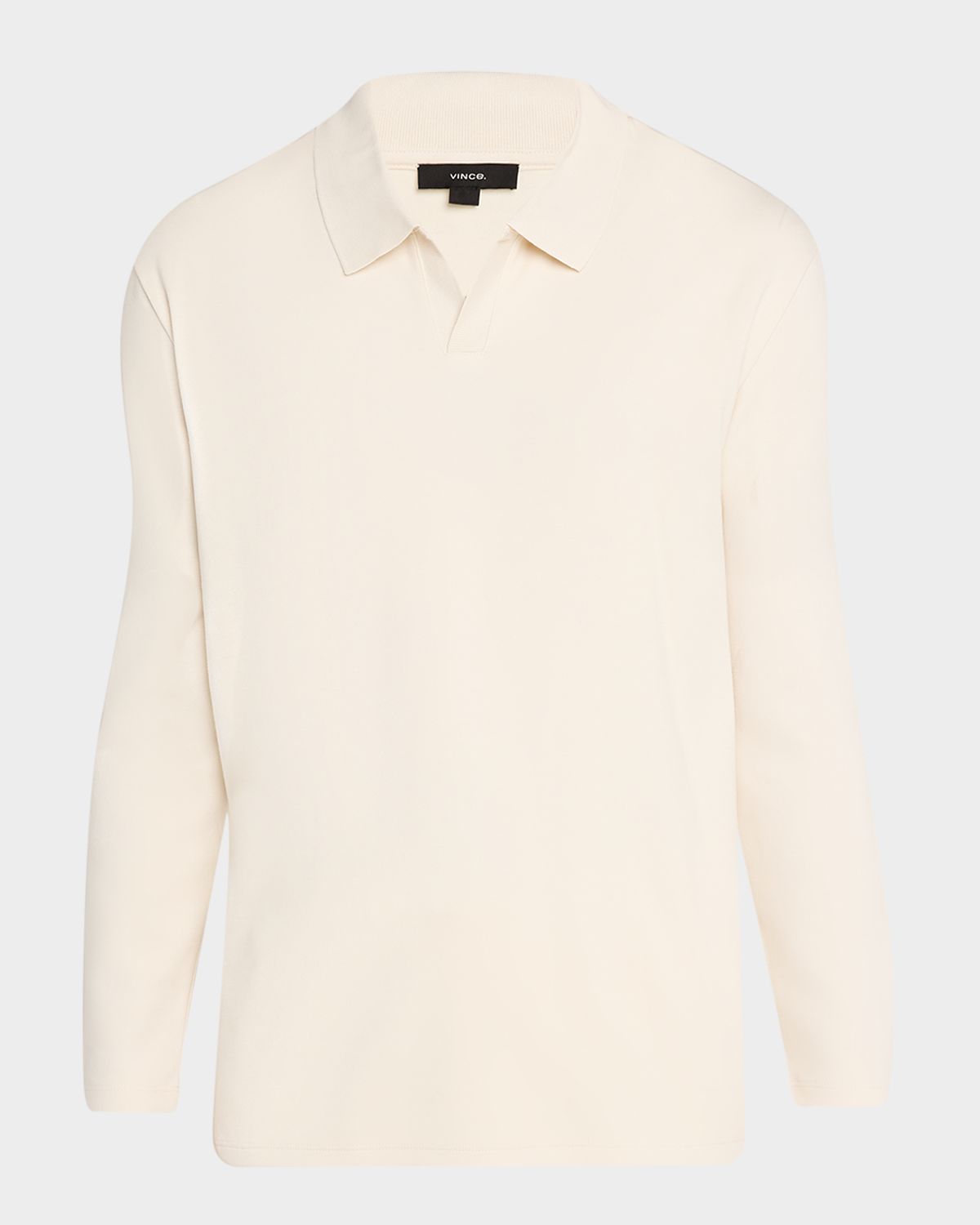 Vince Men 's Milano Pima Cotton-Blend Johnny-Collar Polo Shirt