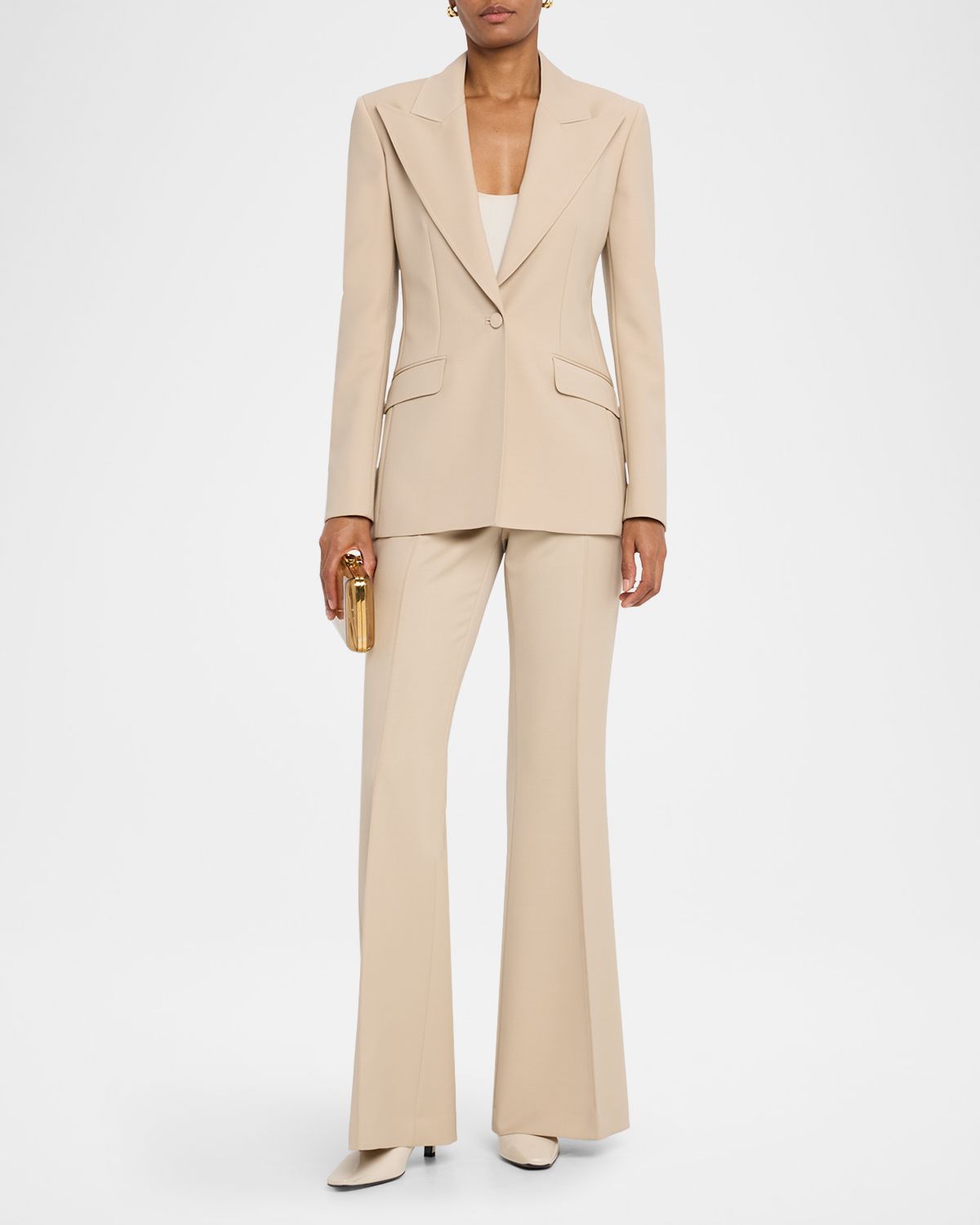 Gabriela Hearst Leiva Single-Breasted Blazer Jacket | Thumbnail 5