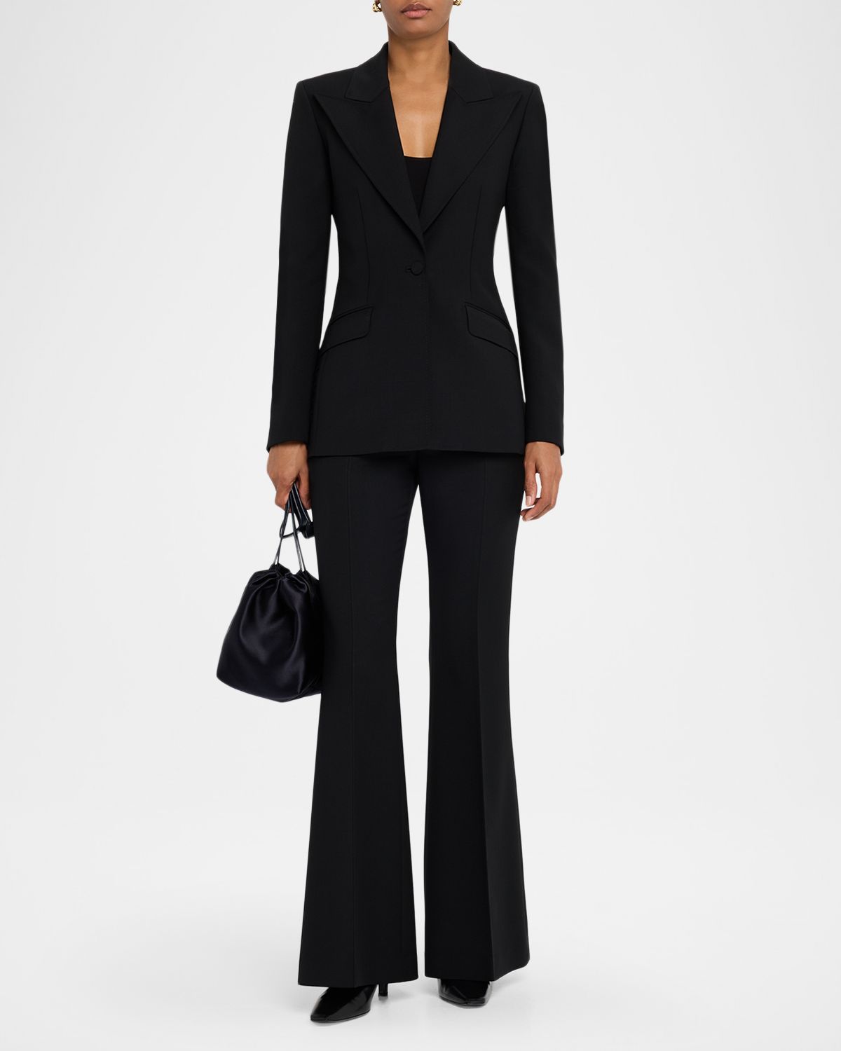Gabriela Hearst Rhein Wool Flare Pants | Thumbnail 5