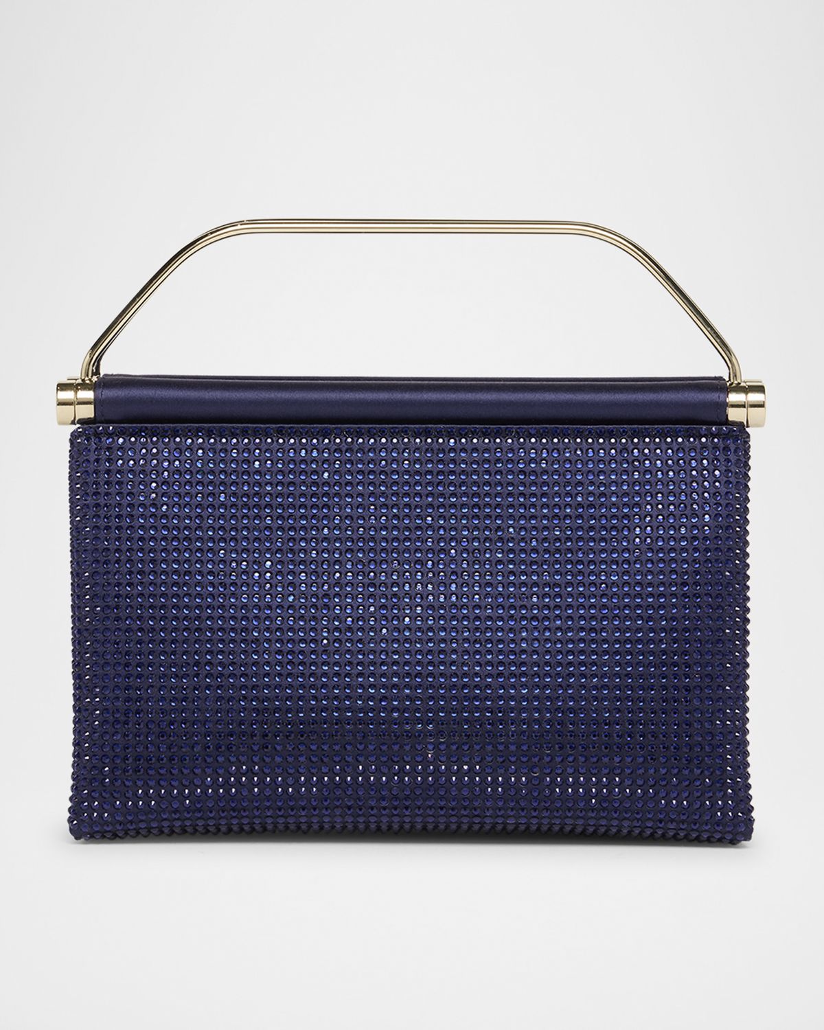 Giorgio Armani Avenue Rhinestone Satin Top-Handle Bag