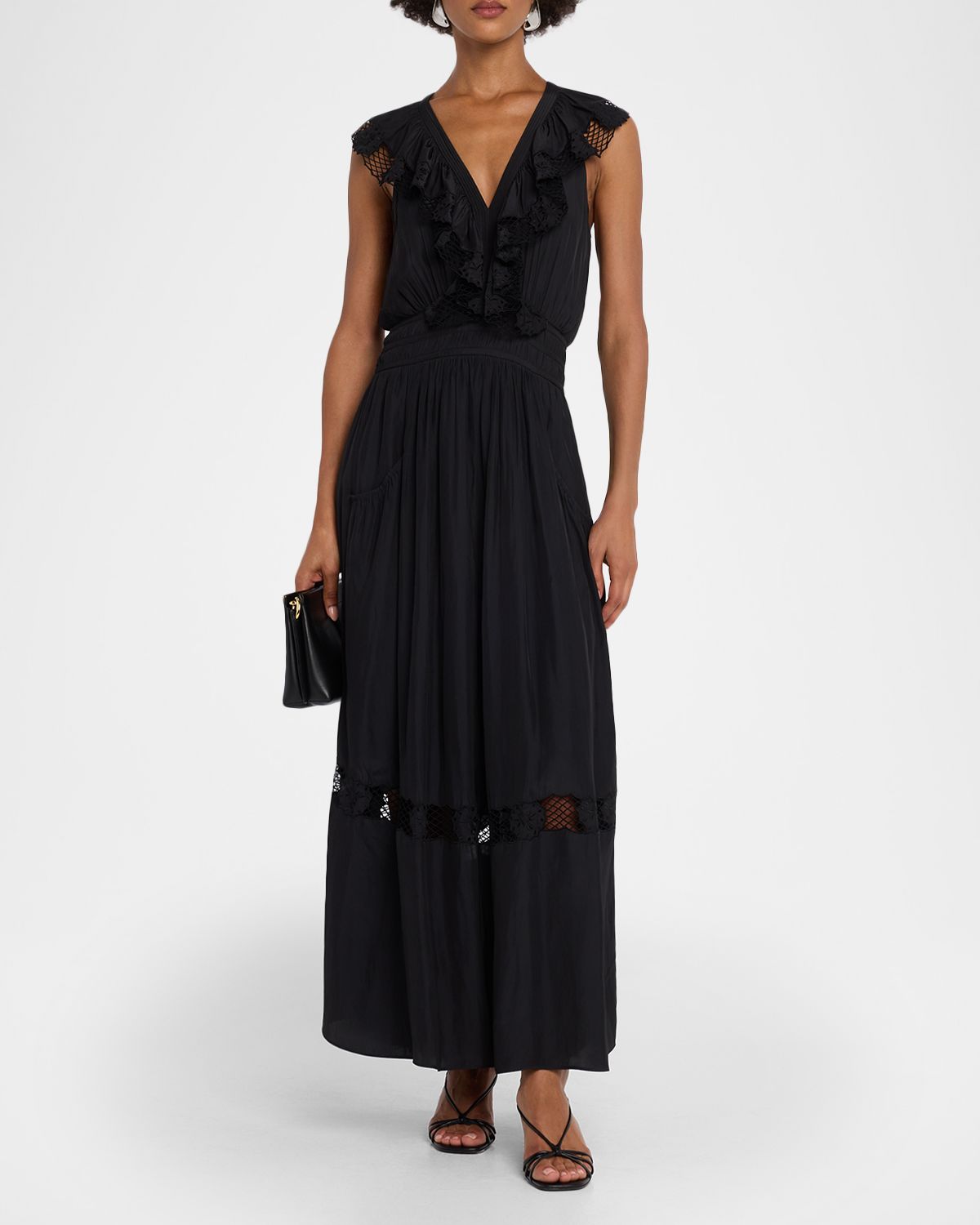 Ramy Brook Laila V-Neck Maxi Dress