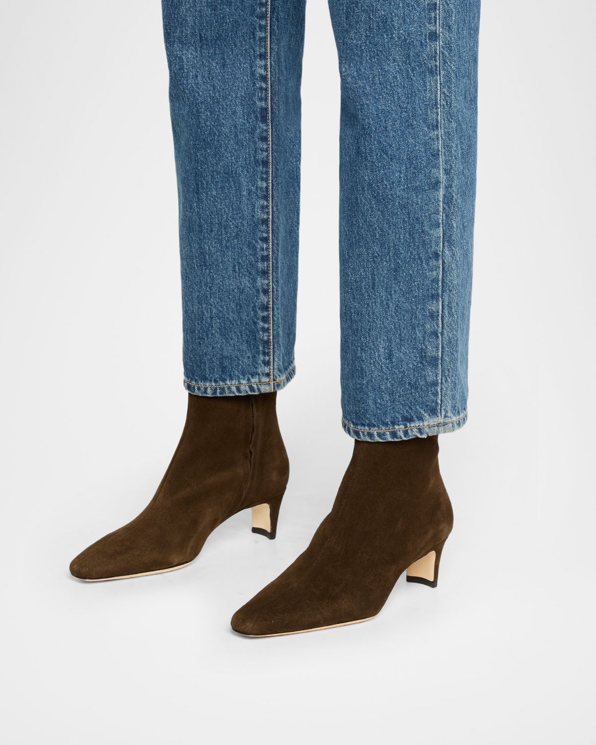 STAUD Wally Suede Ankle Boots