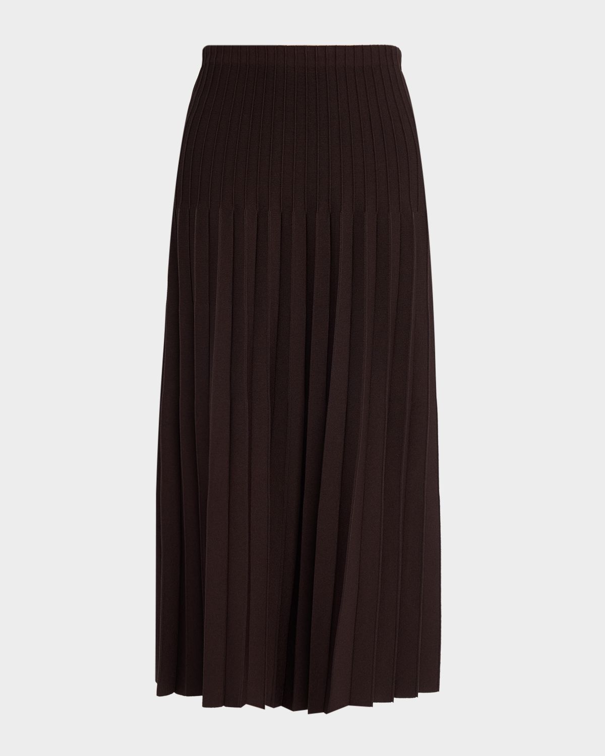 STAUD Lena Pleated Midi Skirt
