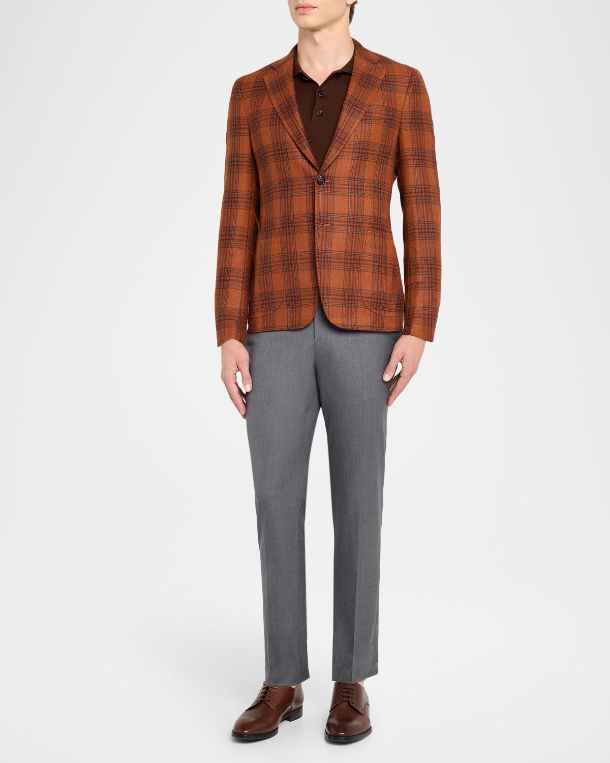 Isaia Men 's Wool and Cashmere Plaid Sport Coat | Thumbnail 9 Isaia Men 's Wool and Cashmere Plaid Sport Coat | Thumbnail 9