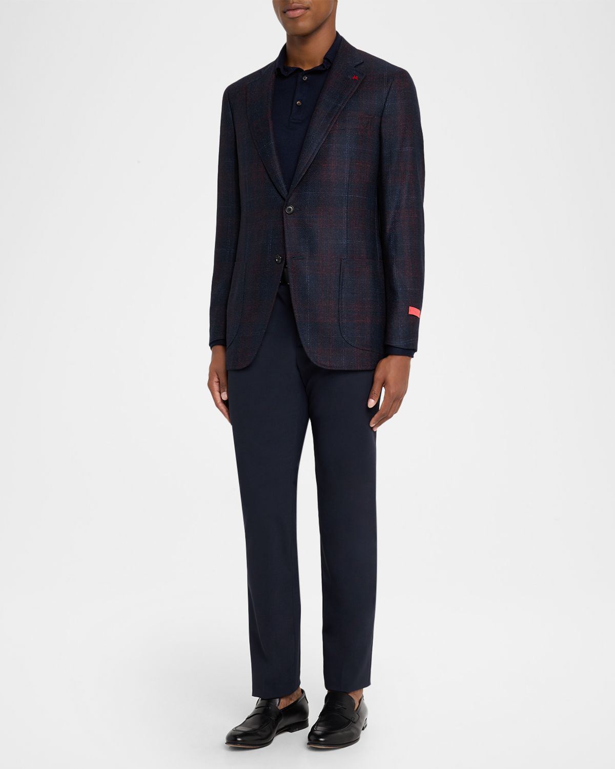 Isaia Men 's Wool, Silk, and Cashmere Plaid Sport Coat | Thumbnail 8 Isaia Men 's Wool, Silk, and Cashmere Plaid Sport Coat | Thumbnail 8