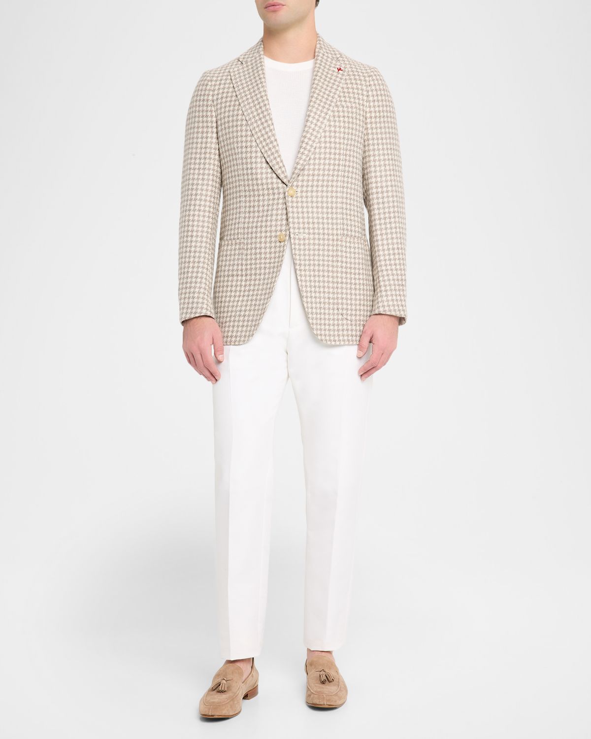 Isaia Men 's Houndstooth Cashmere Sport Coat | Thumbnail 8 Isaia Men 's Houndstooth Cashmere Sport Coat | Thumbnail 8