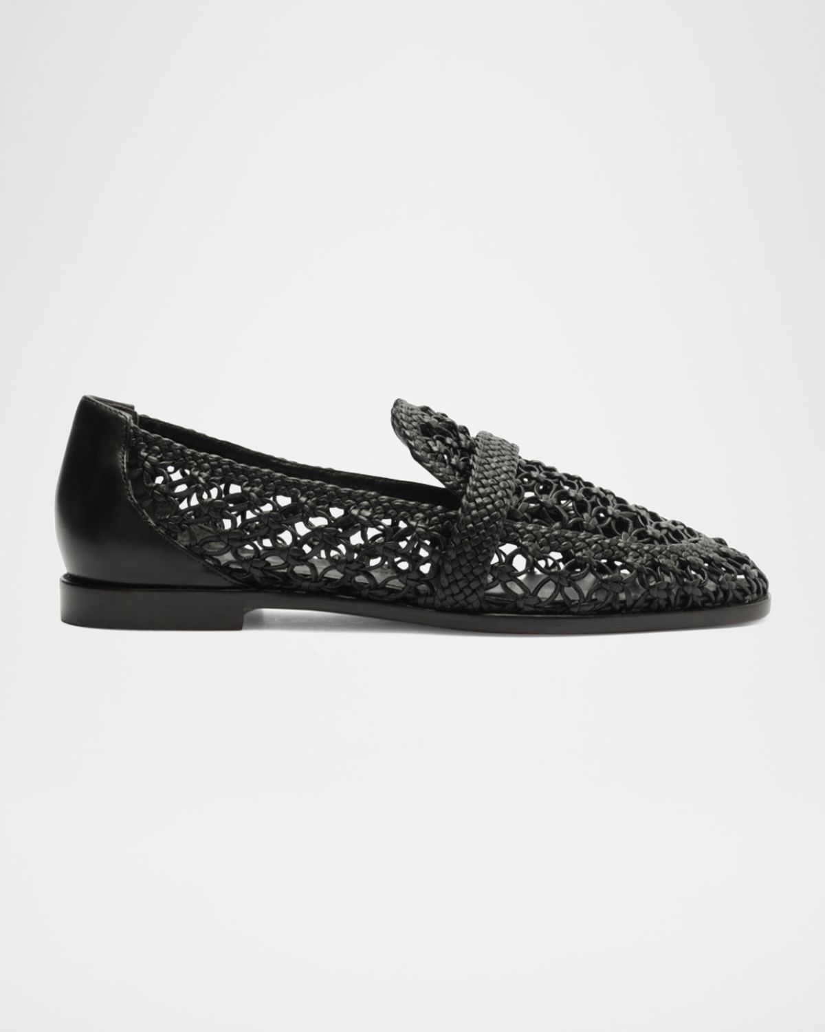 Alexandre Birman Jane Woven Leather Loafers