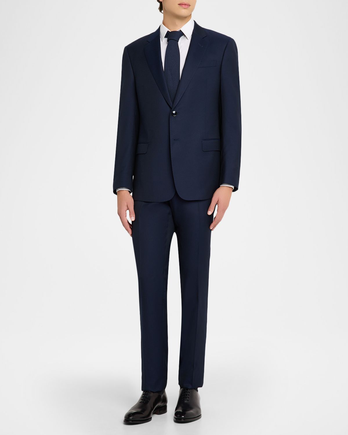 Giorgio Armani Men 's Wool and Viscose Textured Two-Piece Suit