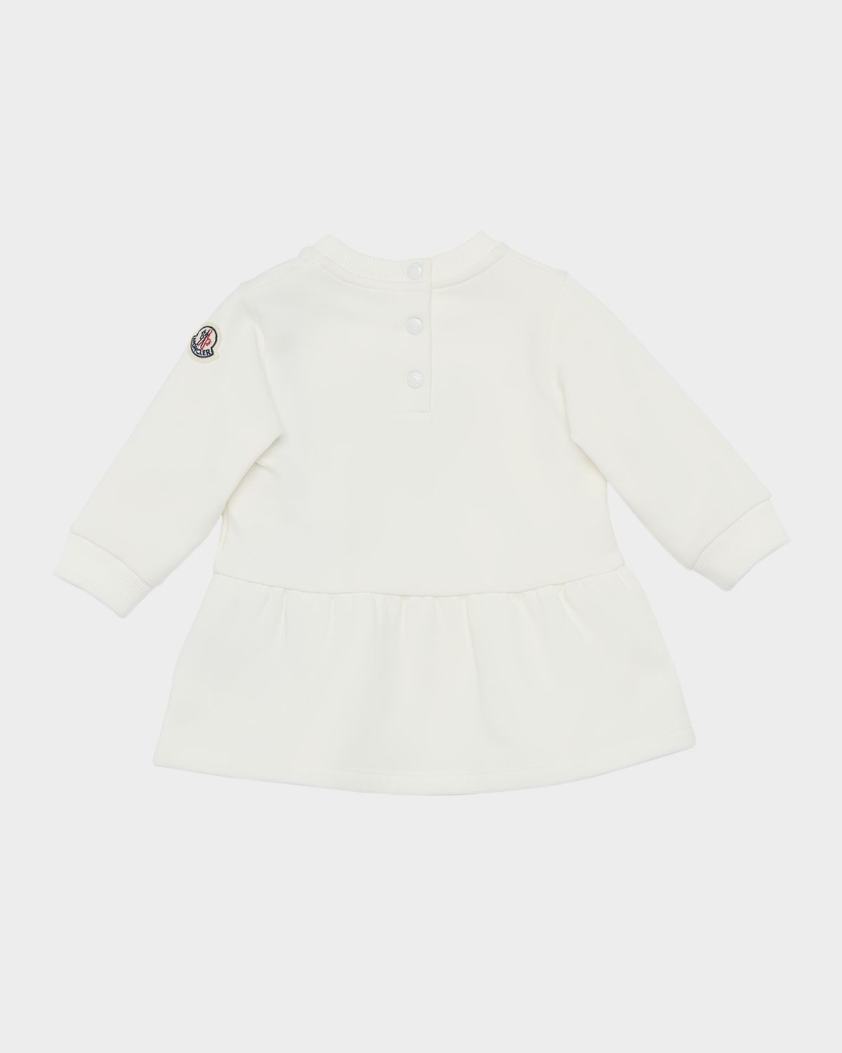 Moncler Girl 's Heart Logo-Print Sweatshirt Dress, Size 6M-