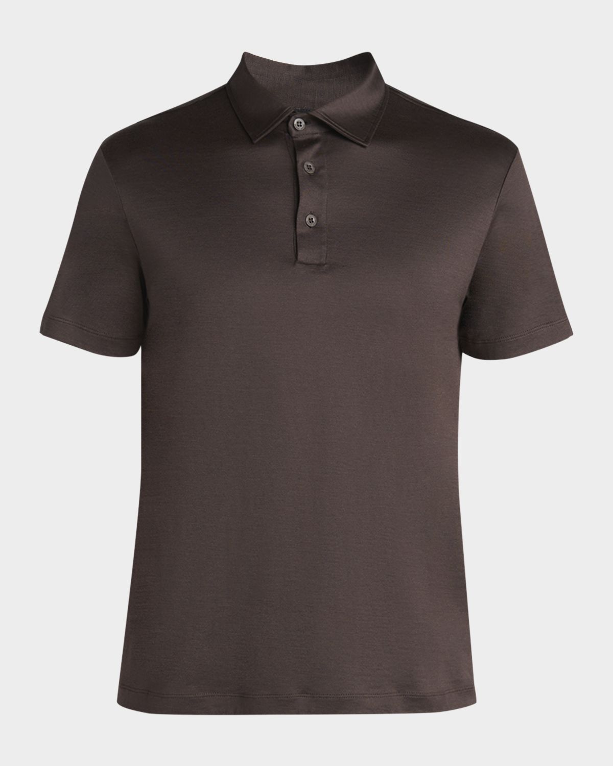 Giorgio Armani Men 's Silk and Cotton Polo Shirt