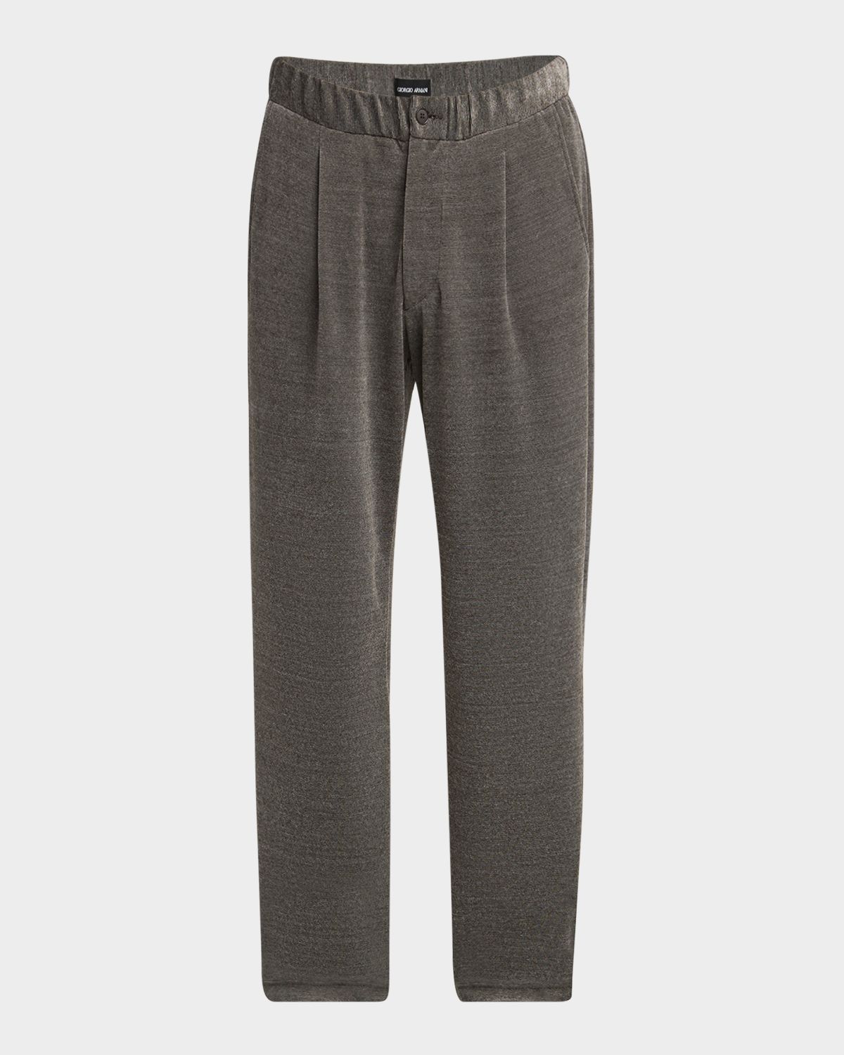 Giorgio Armani Men 's Heathered Chenille Relaxed Pleated Pants