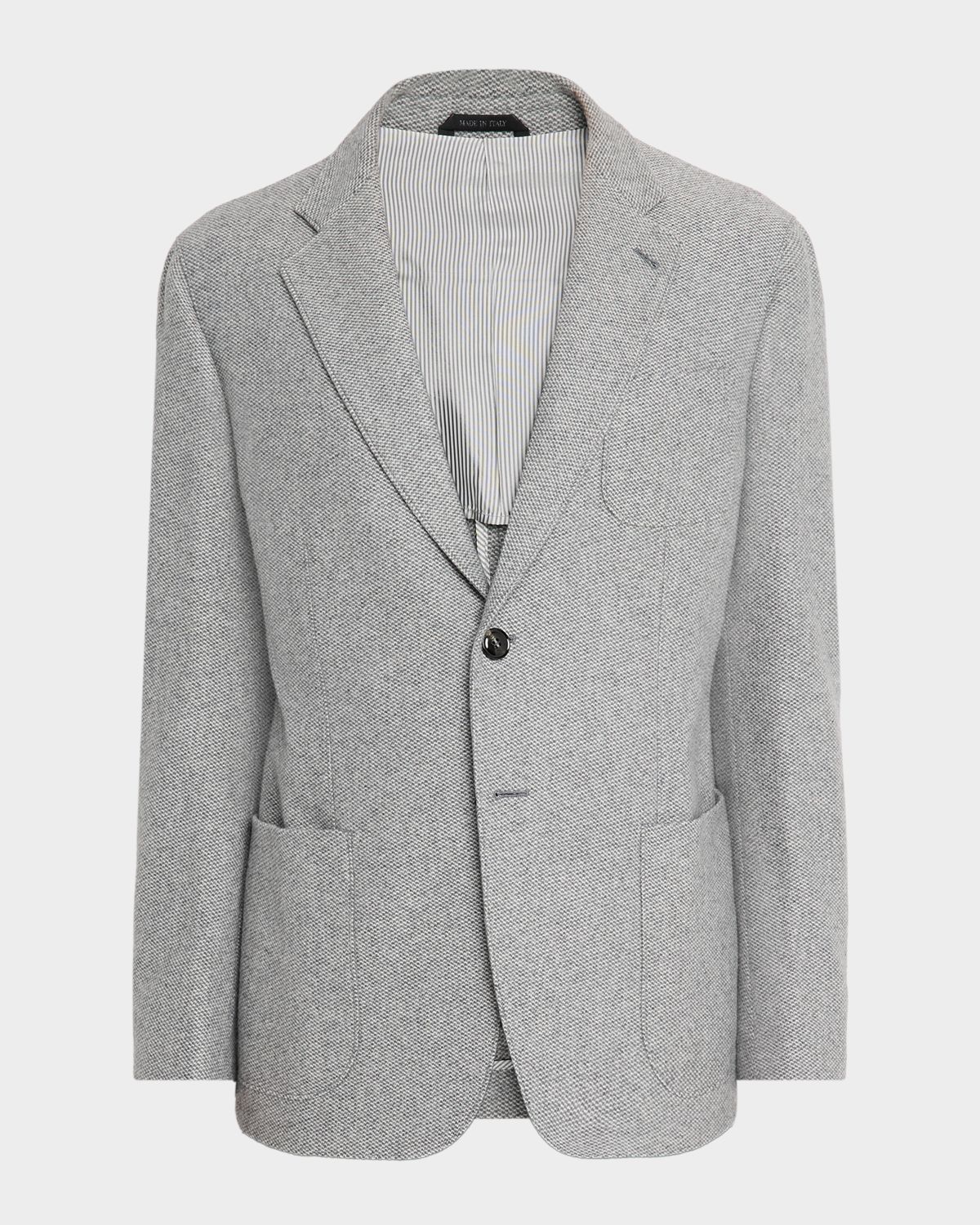 Giorgio Armani Men 's Birdseye Cashmere Single-Breasted Blazer