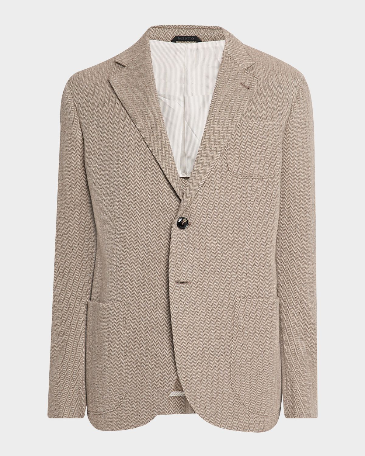 Giorgio Armani Men 's Herringbone Cashmere and Wool Sport Coat