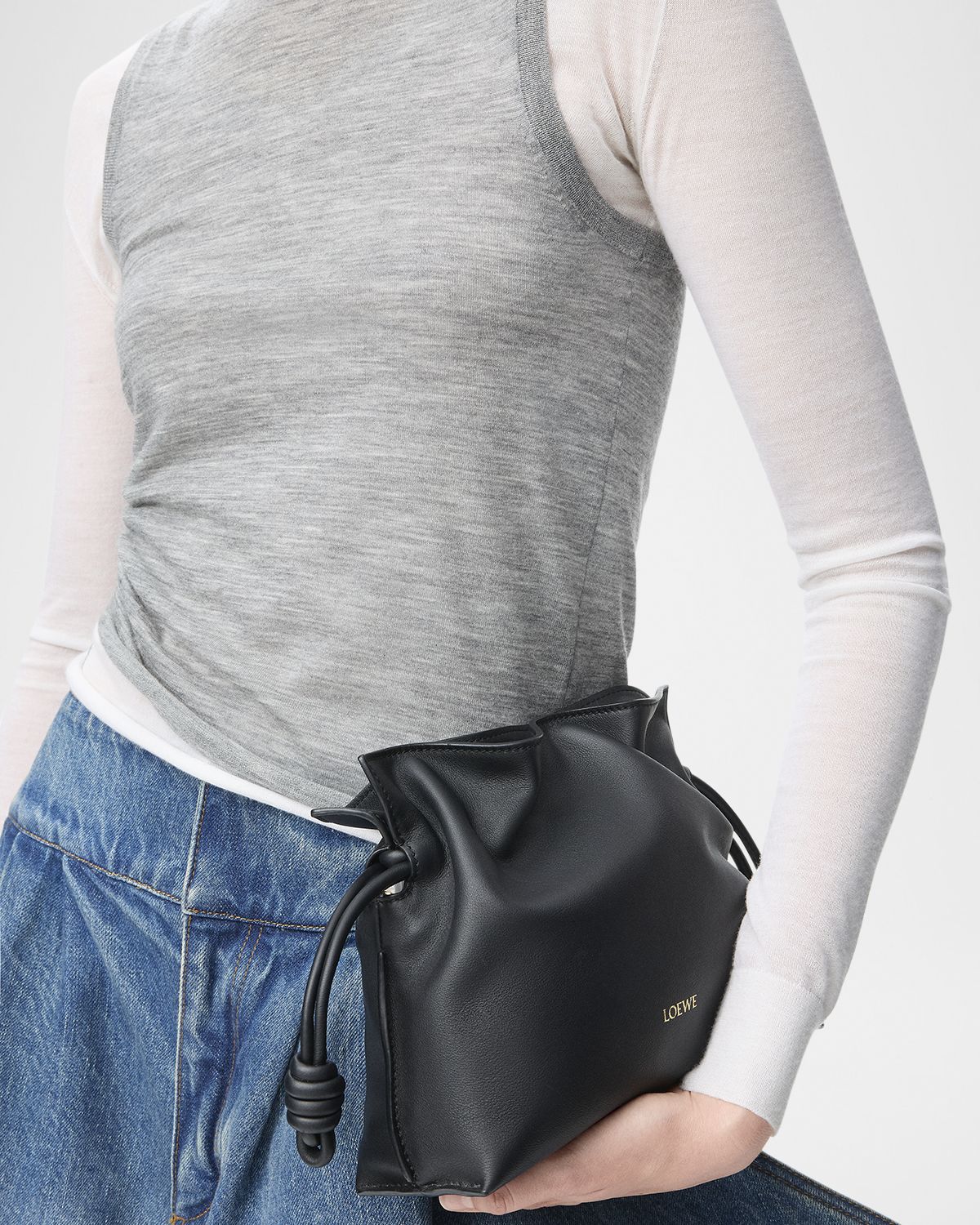 Loewe Flamenco Mini Clutch Bag in Nappa Leather