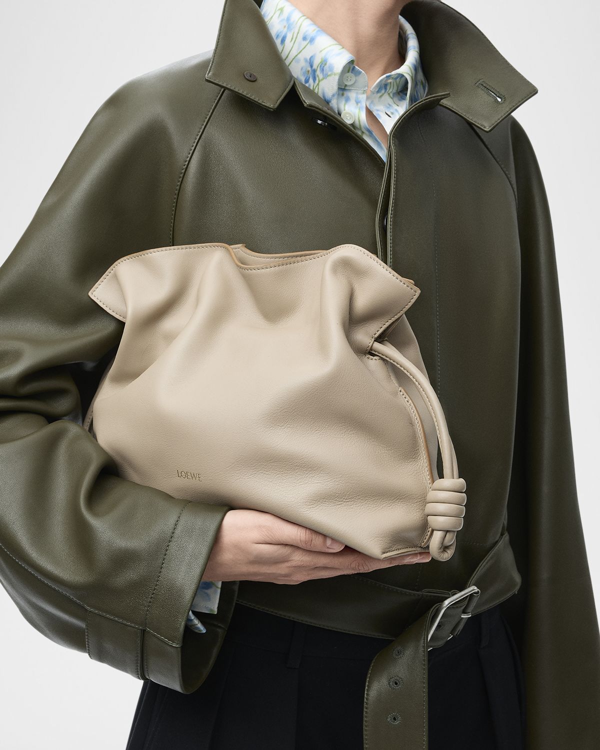 Loewe Flamenco Medium Clutch Bag in Nappa Leather