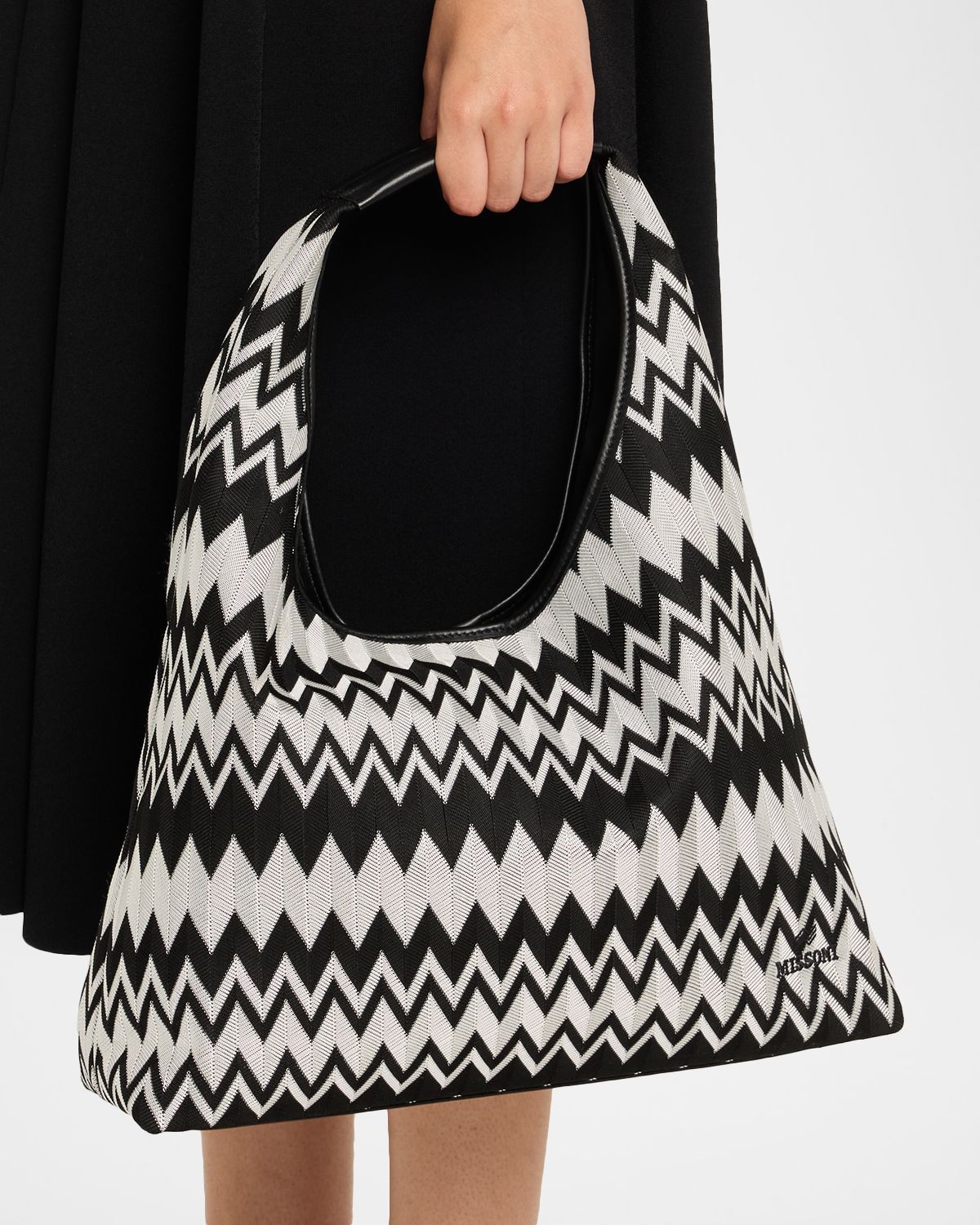 Missoni Optical Wave Cotton Hobo Bag