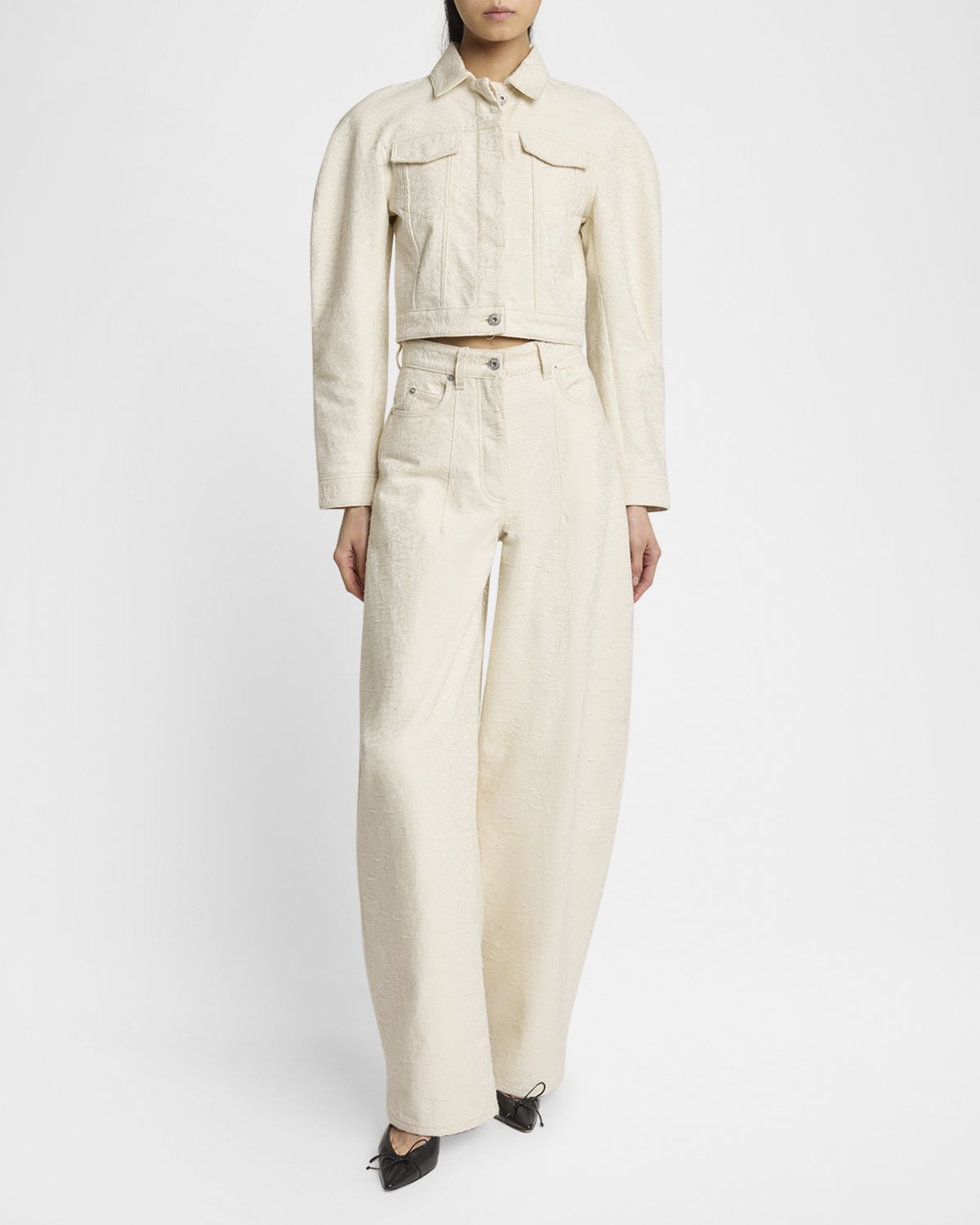 Jacquemus The Oval Denim Coat