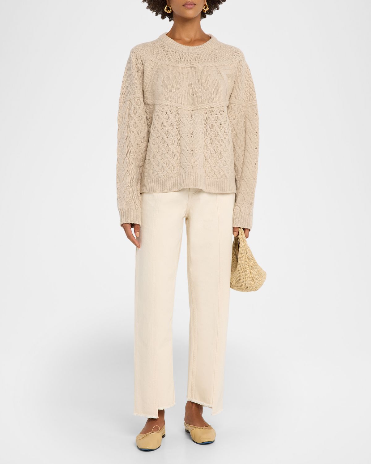 Akyn Studio Sol Asymmetric Straight-Leg Jeans