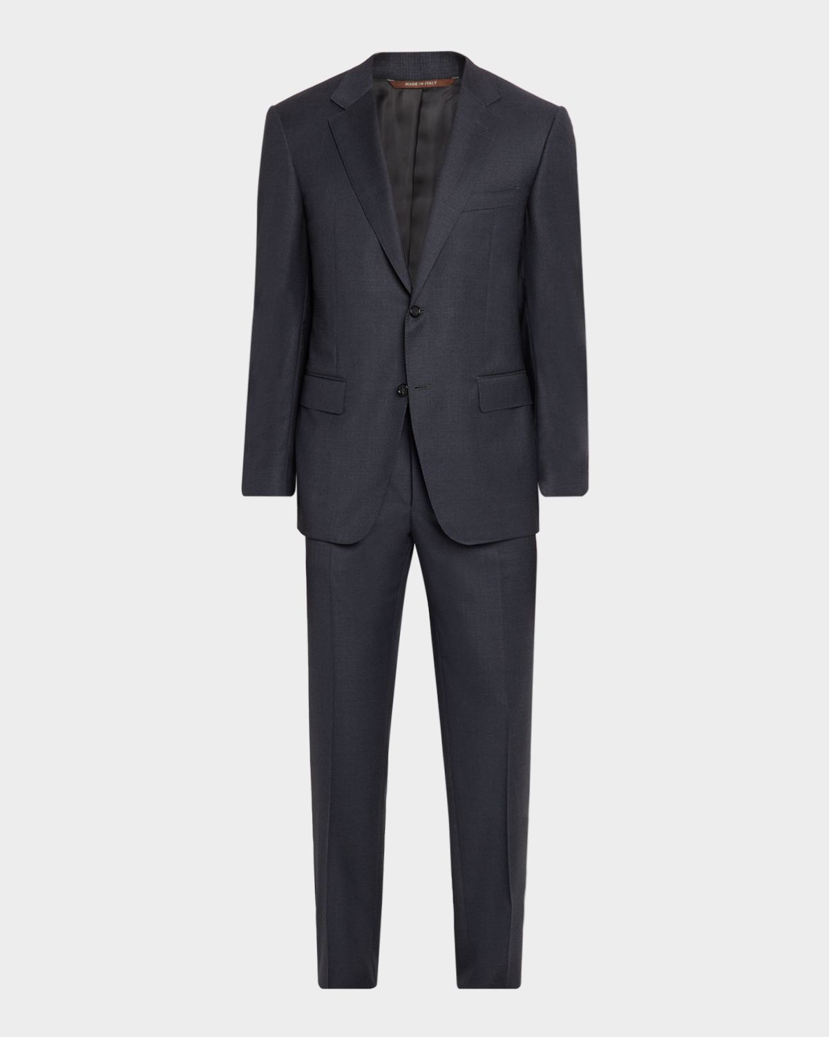 Canali Men 's Wool Micro-Check Two-Piece Suit