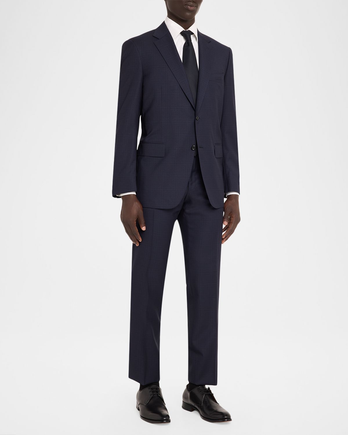 Canali Tonal Plaid Wool Single-Breasted Suit