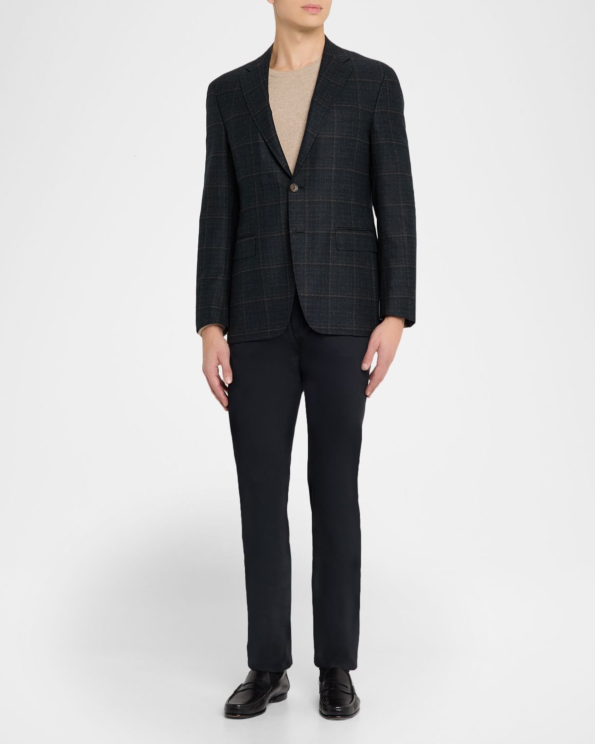 Canali Men 's Plaid Sport Coat