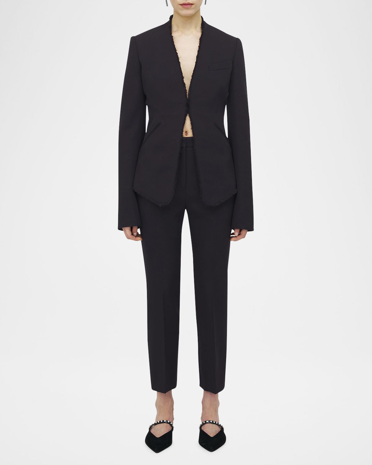 McQueen Wool Canvas Single-Breasted Blazer